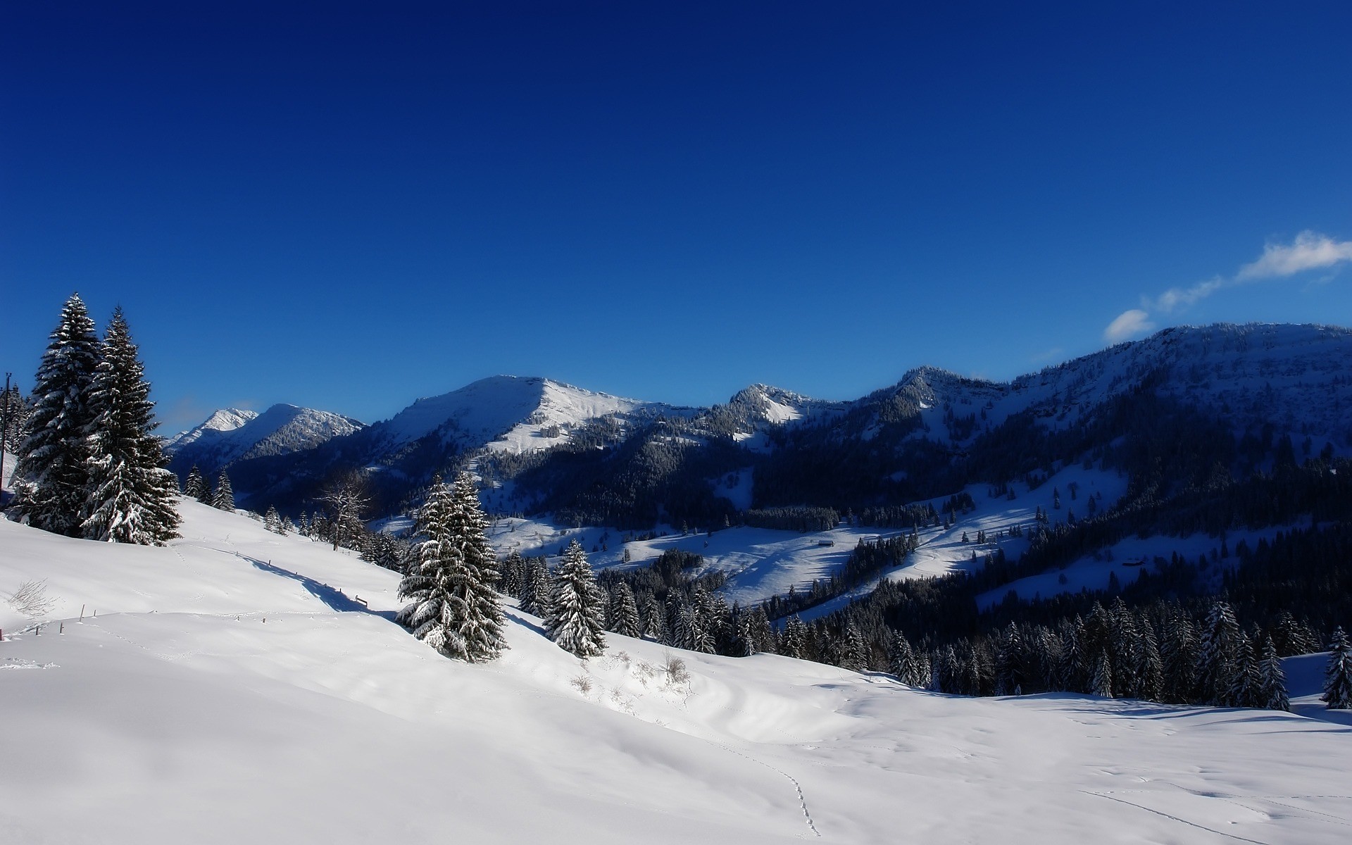 1920x1200 Snowy Alps Wallpaper Winter Nature Wallpapers