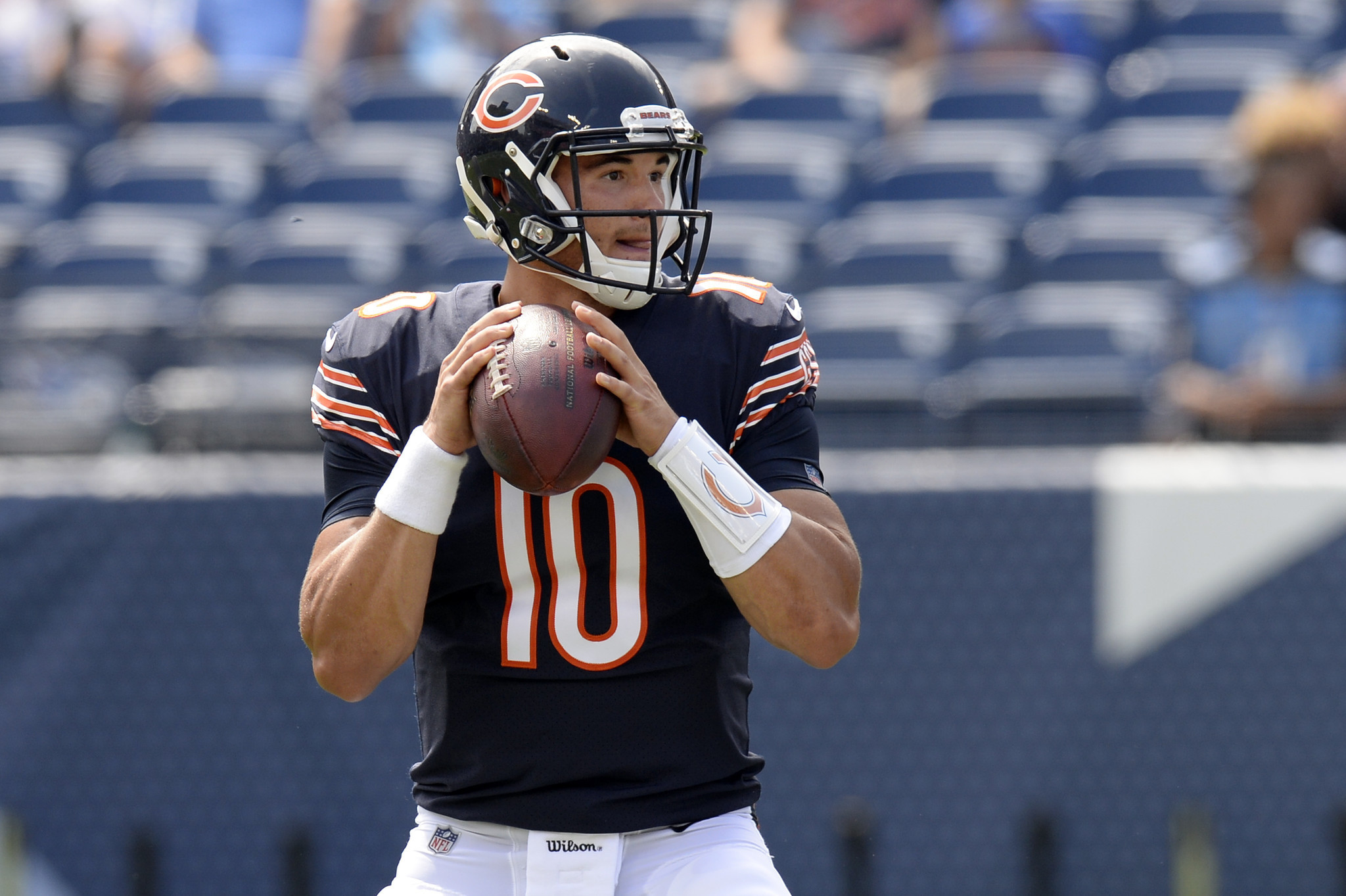 2048x1363 Mitch Trubisky continues to push for starting job with Bears = Remember all  that criticism the Chicago Bears caught for trading up for Mitch Trubisky  in ...