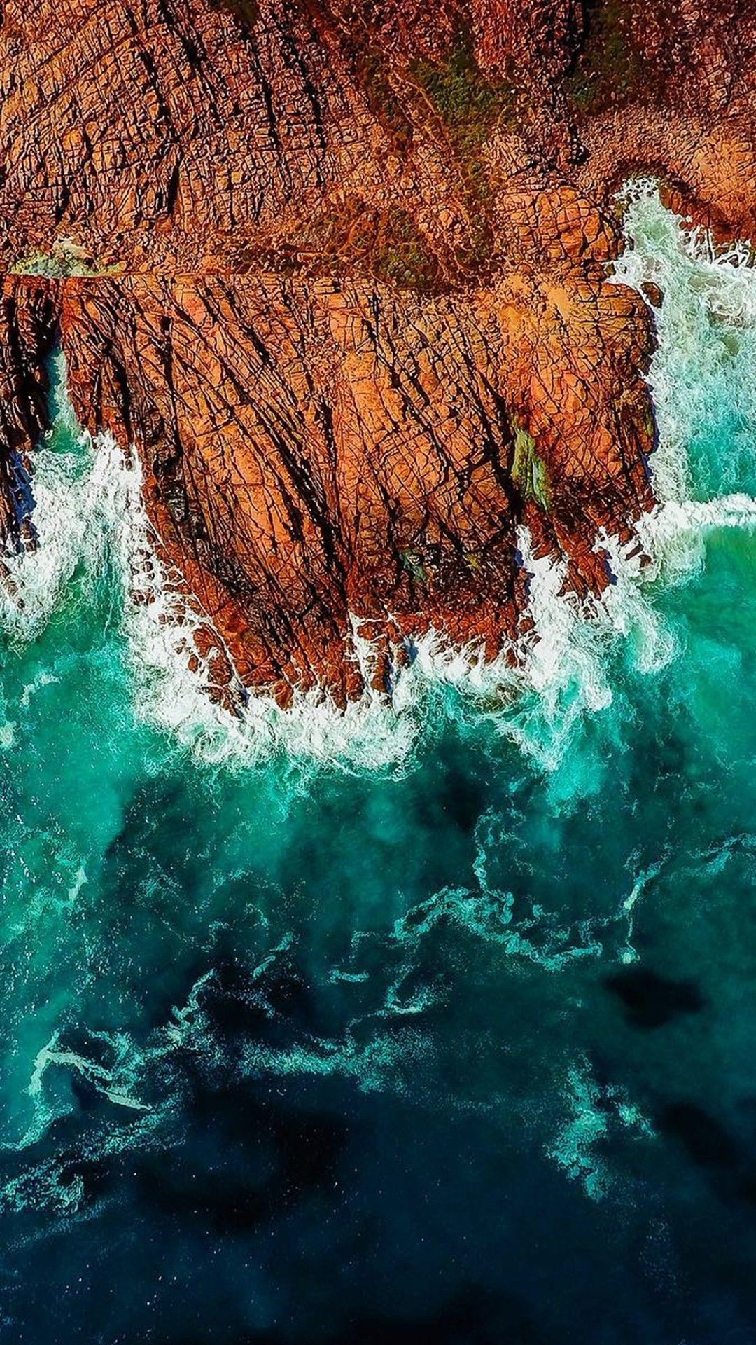 1080x1920 iPhone wallpaper. Ocean waves.