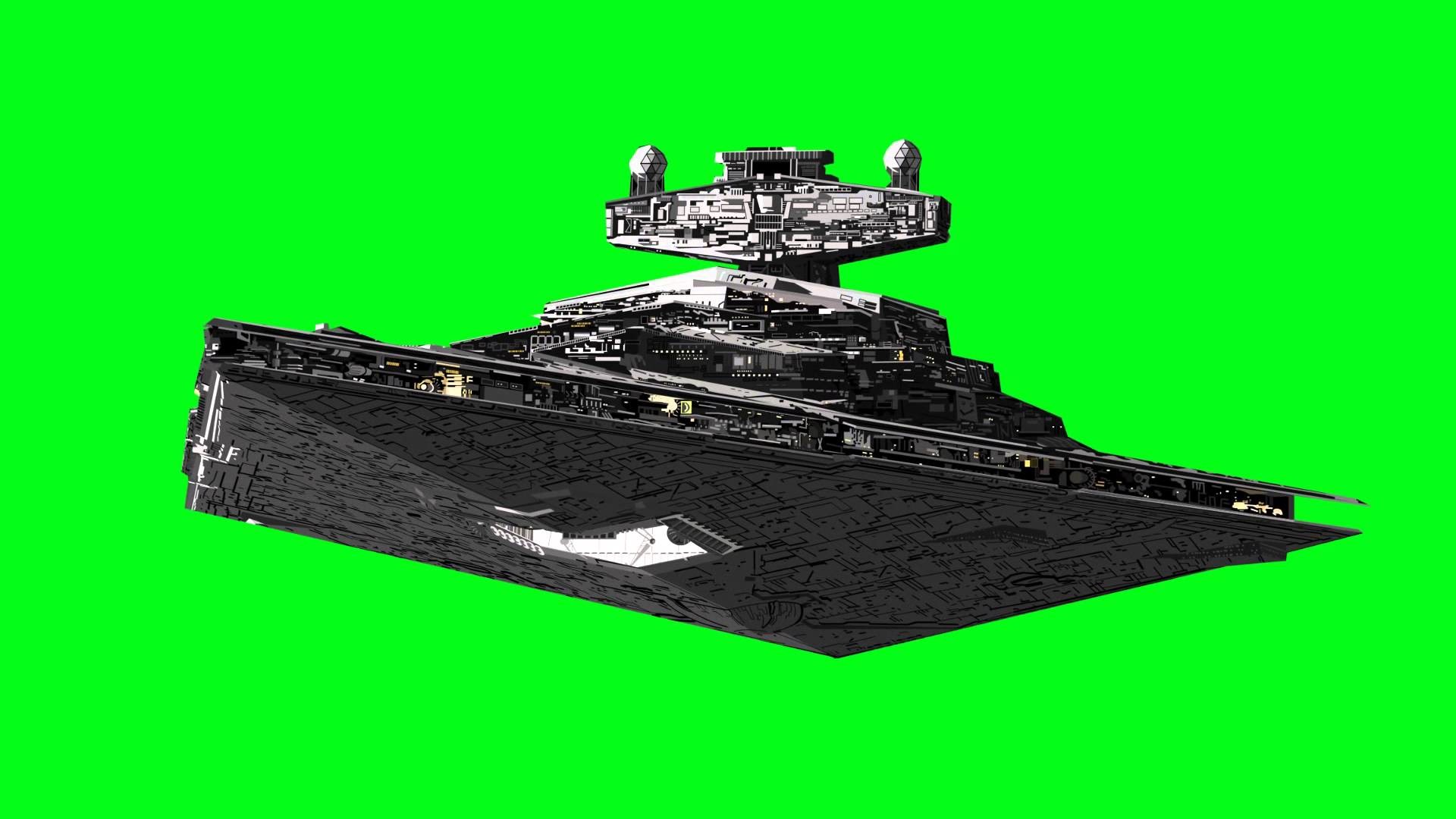 1920x1080 green screen Star Wars Imperial Star Destroyer