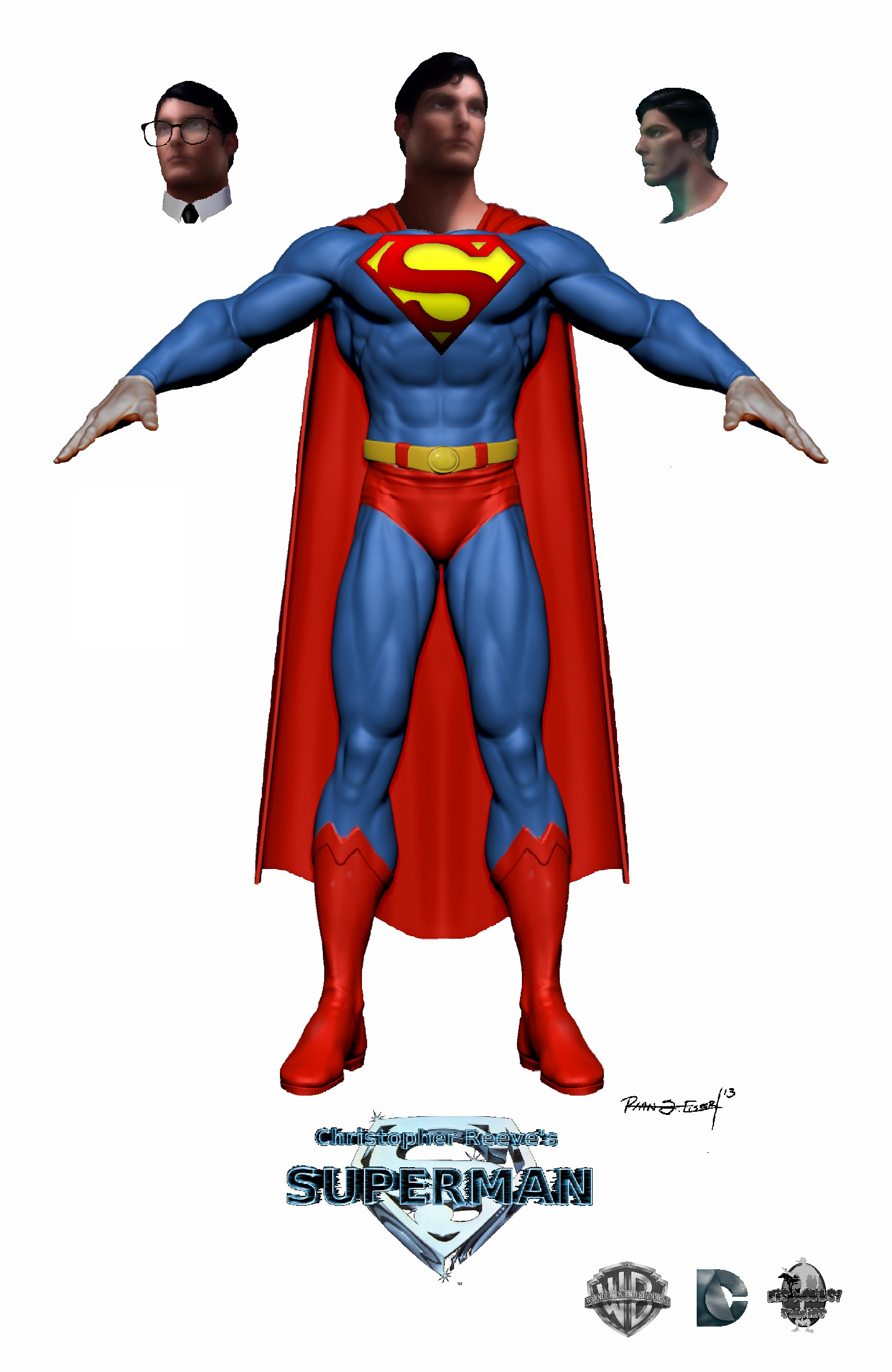 1434x2204 Christopher Reeve's Superman by EisWorks Christopher Reeve's Superman by  EisWorks