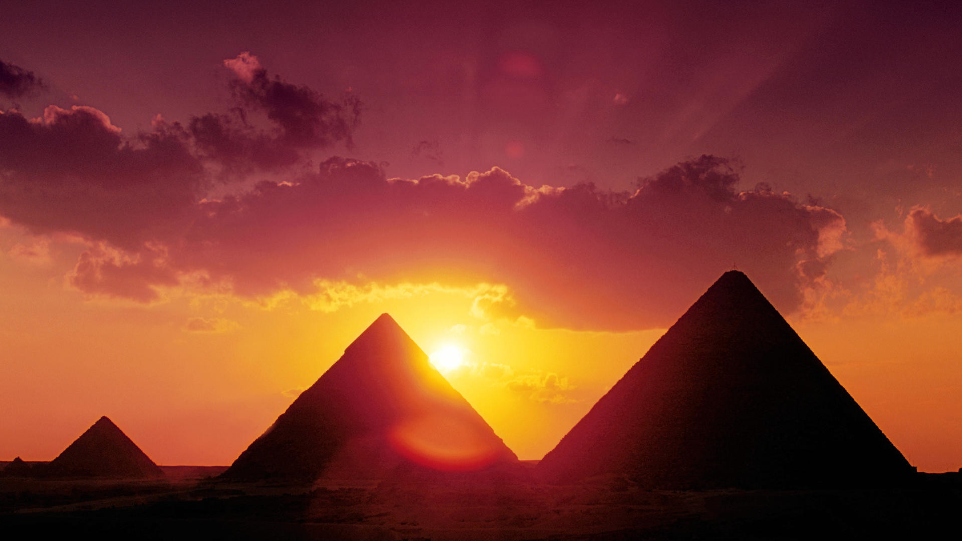 1920x1080 sunset landscapes nature egypt giza pyramids great pyramid of giza wallpaper