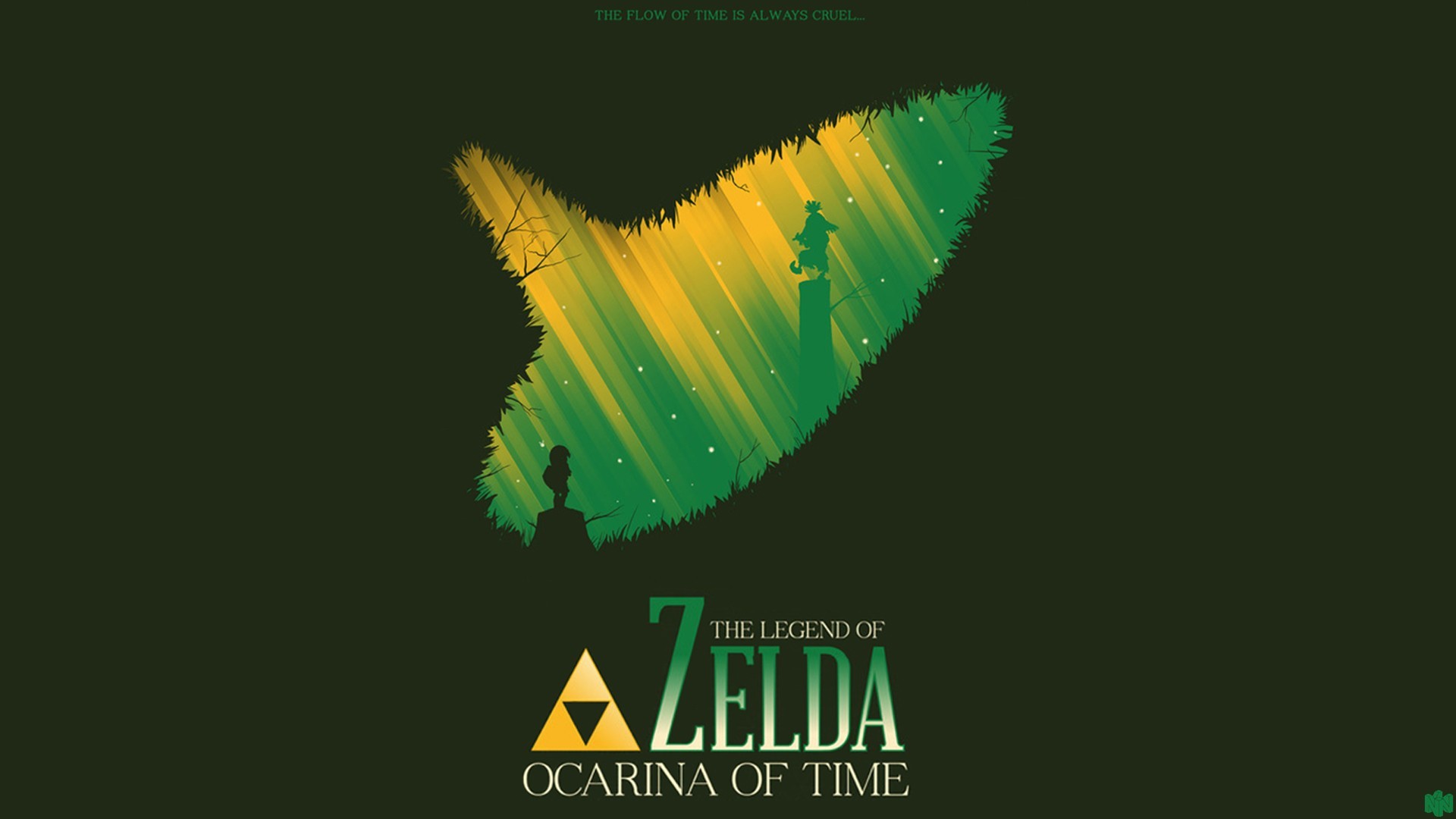 1920x1080 ... Zelda Ganondorf triforce Hyrule The Legend of Zelda fan art Nintendo 64  The Legend of Zelda: Ocarina of Time green background Shigeru Miyamoto  wallpaper ...