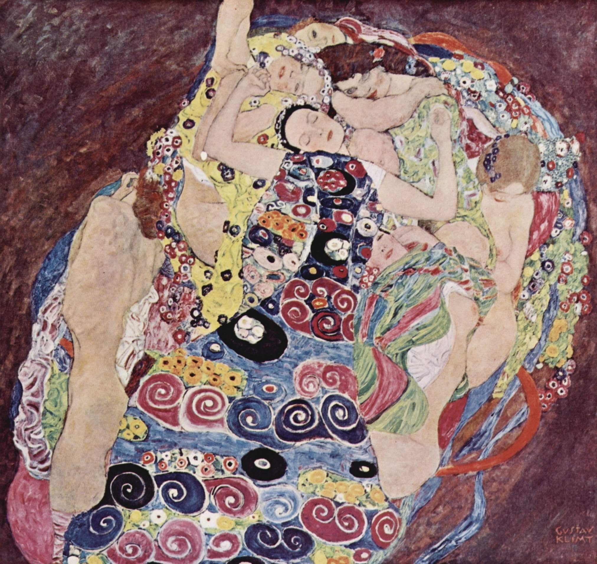 2024x1913 Painting of Gustav Klimt - Woman night