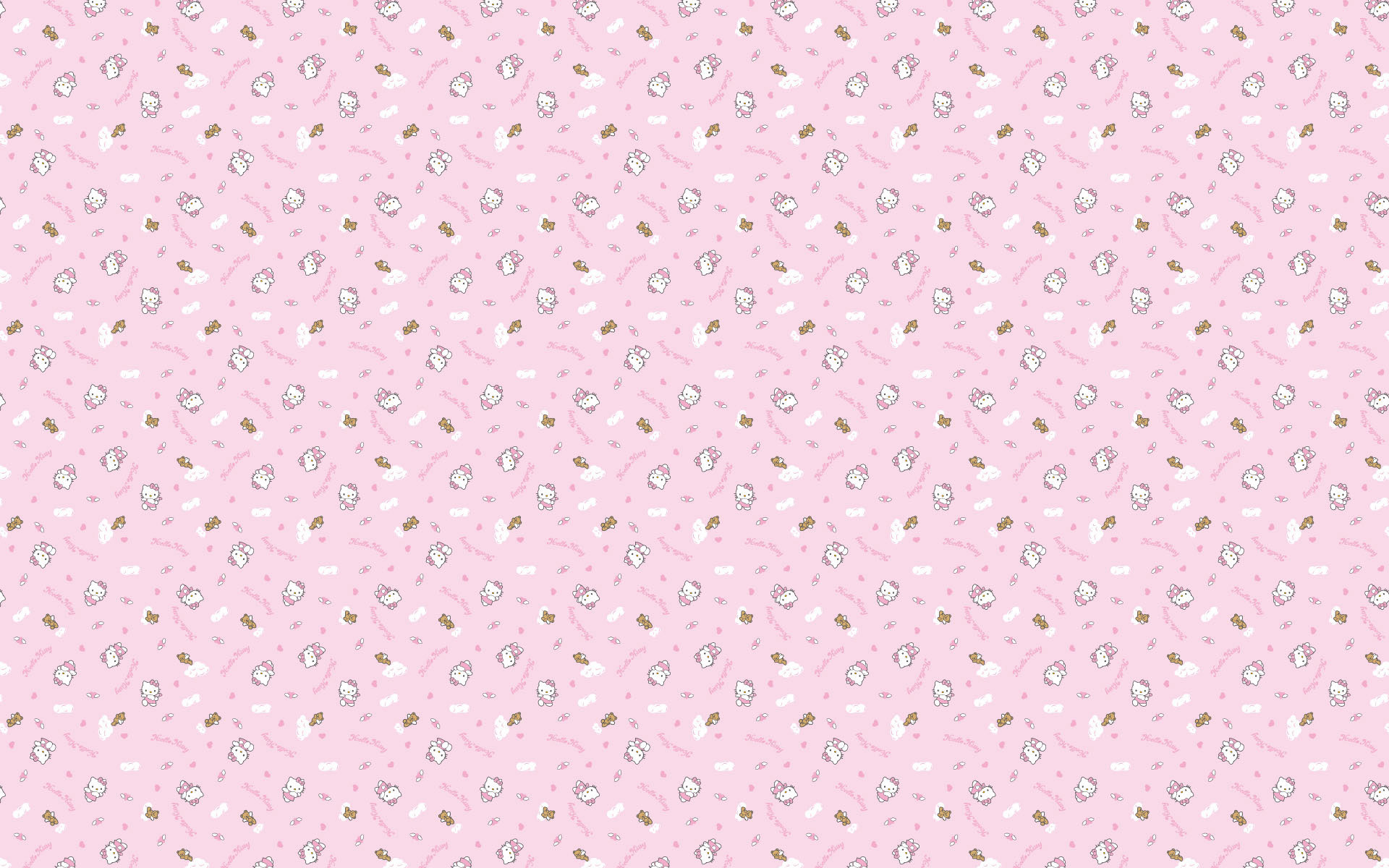 1920x1200 Pink background Hello Kitty 1920Ã1200