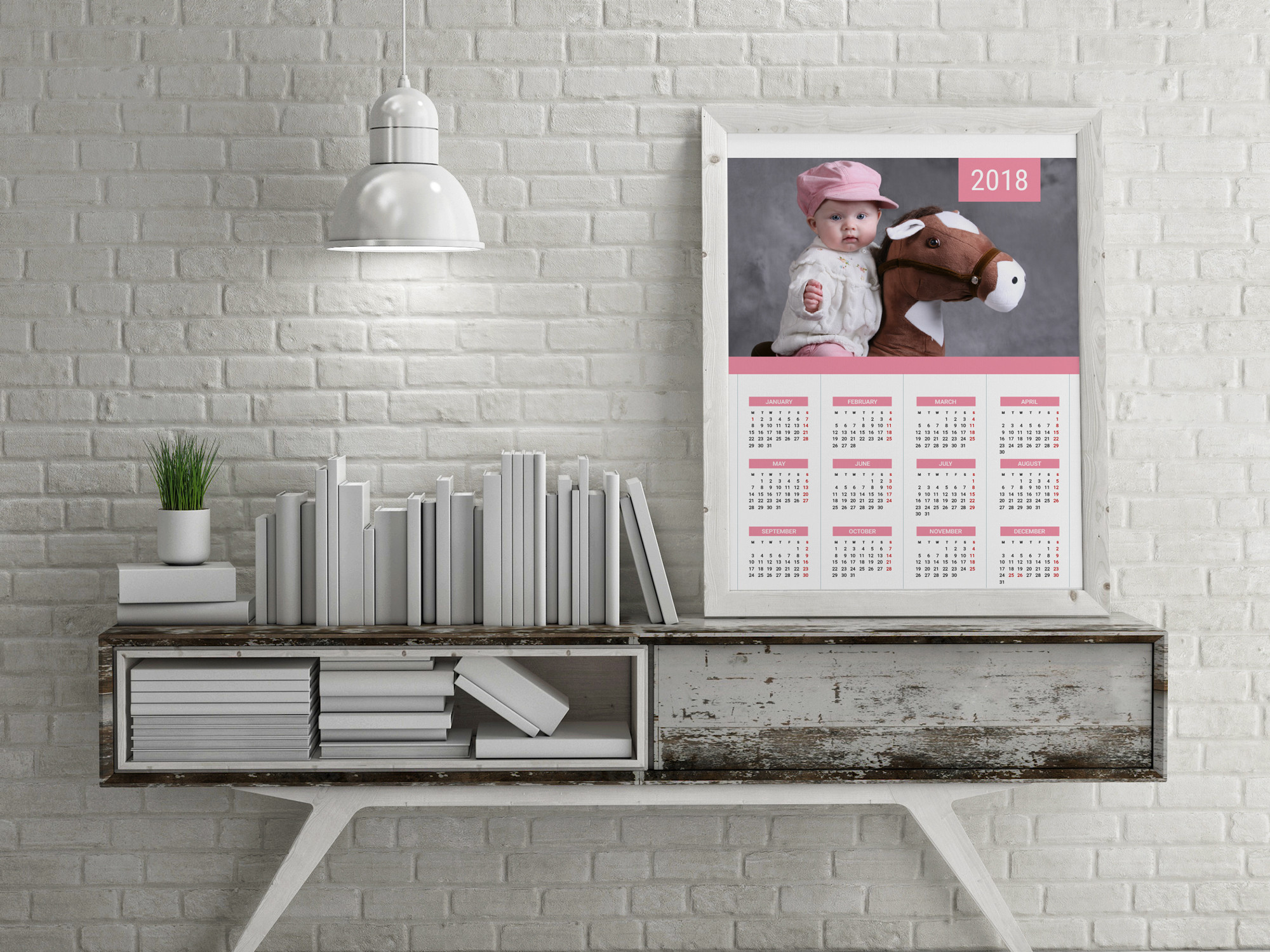 2000x1500 printable calendar 2018 wall poster yearly calendar