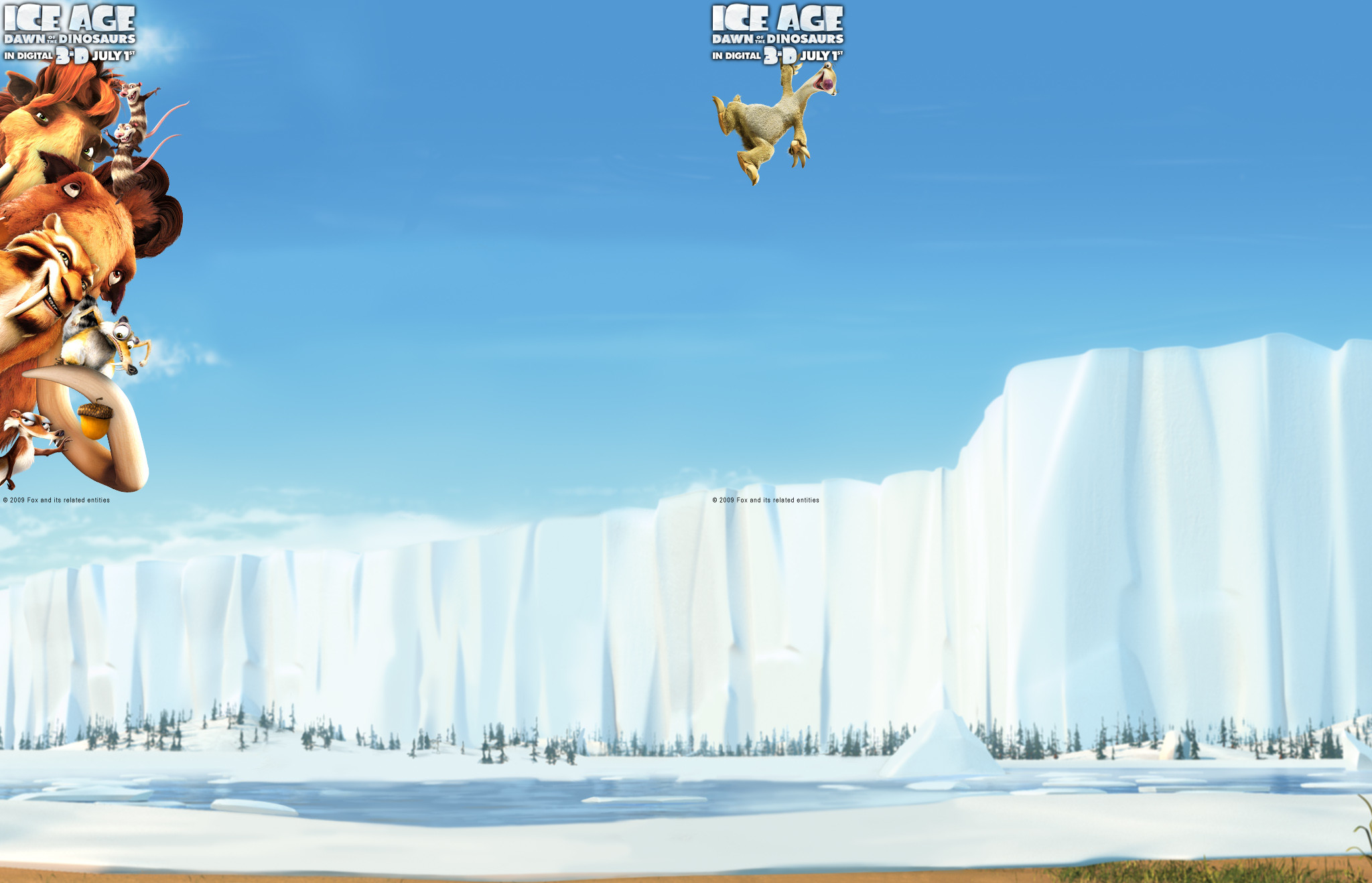 2048x1318 Ice World of Ice Age 3 wallpaper - Click picture for high resolution HD  wallpaper