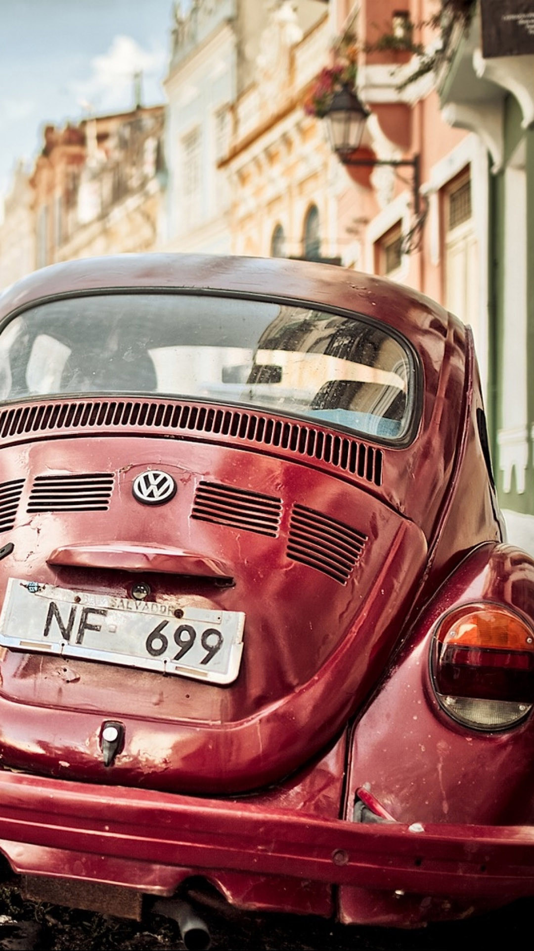 1080x1920 Vintage Volkswagen Beetle Android Wallpaper ...