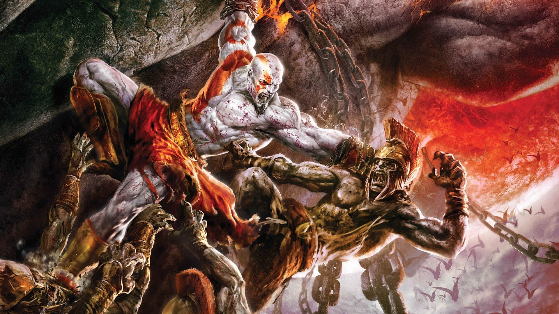 1920x1080 God Of War Kratos vs Hercules wallpaper. God Of War HD Wallpapers and  Backgrounds 1920Ã1080