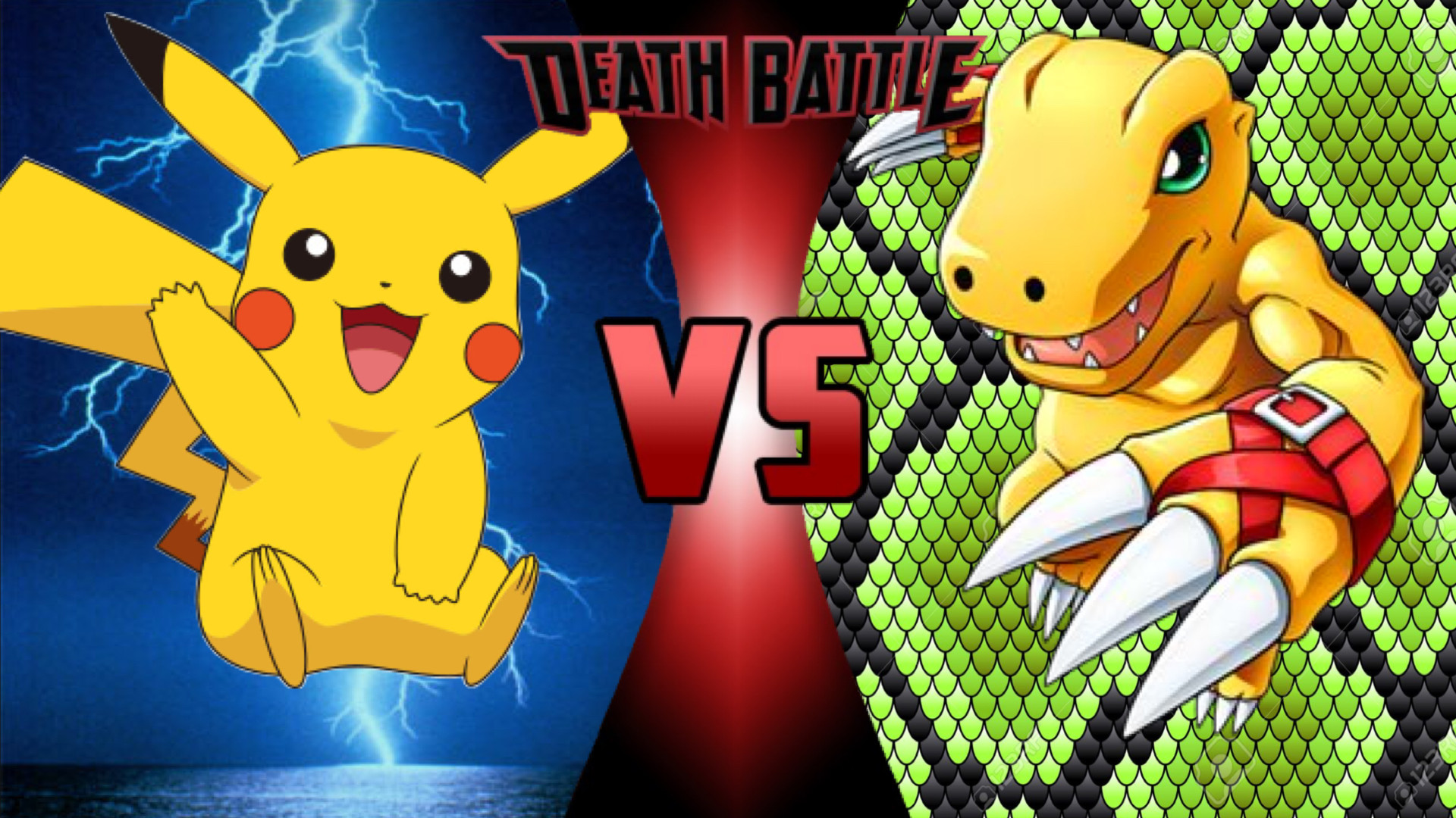 1920x1080 NOTE: In this battle Agumon won't digivolve into Greymon trainers will be  included and I will be using Red's Pikachu in the fight