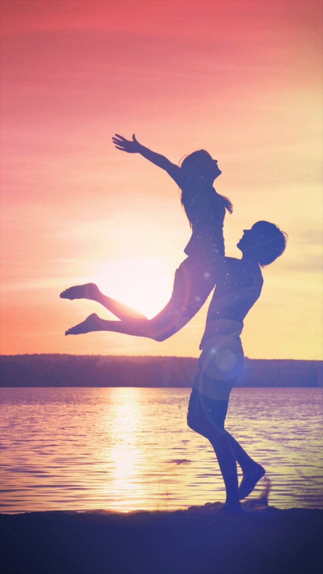 1080x1920 Sunset Cp Lovers Romantic #iPhone #6 #plus #wallpaper
