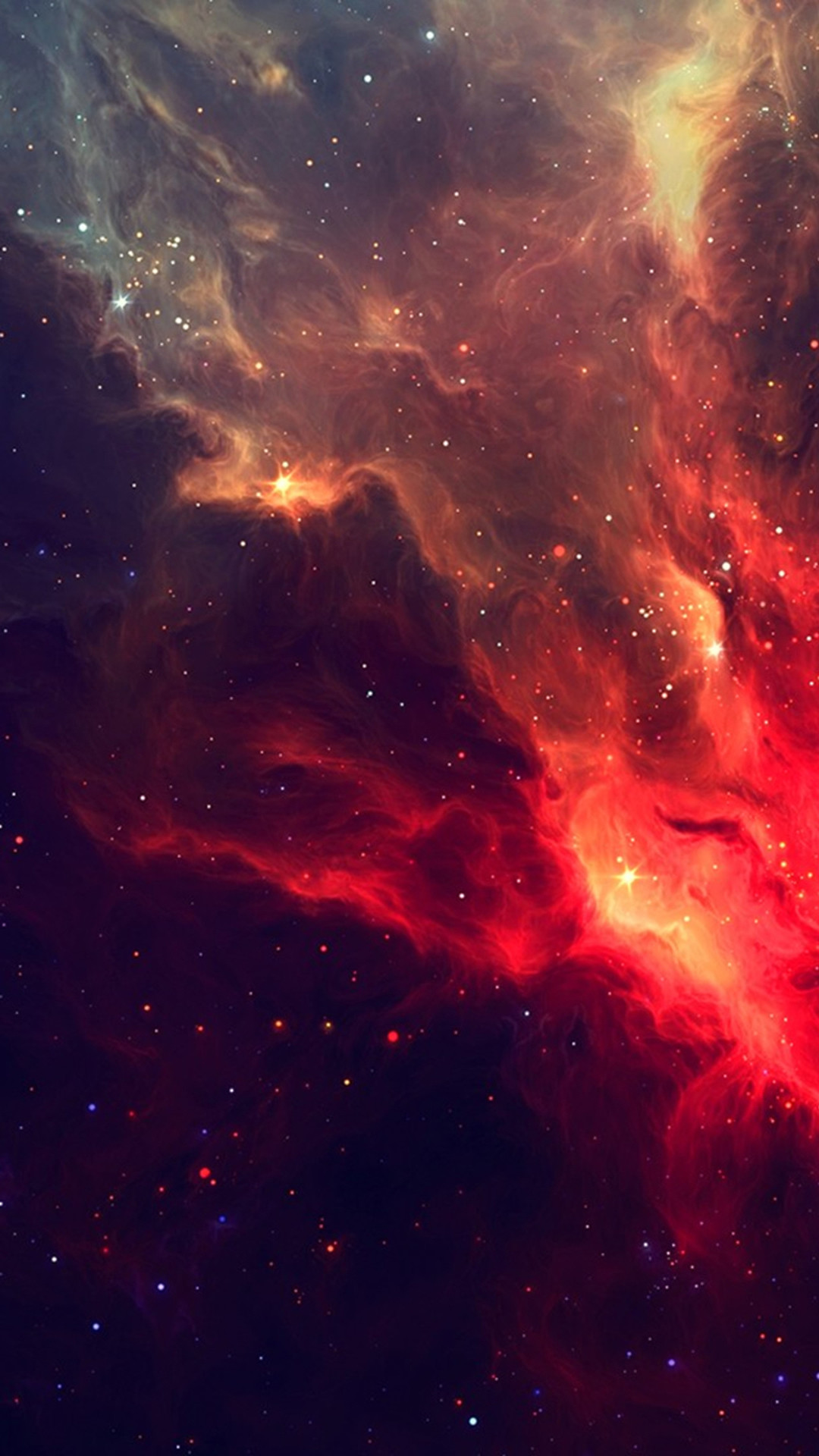 1080x1920 Wonderful Shiny Starry Nebula Cloudy Space #iPhone #7 #wallpaper