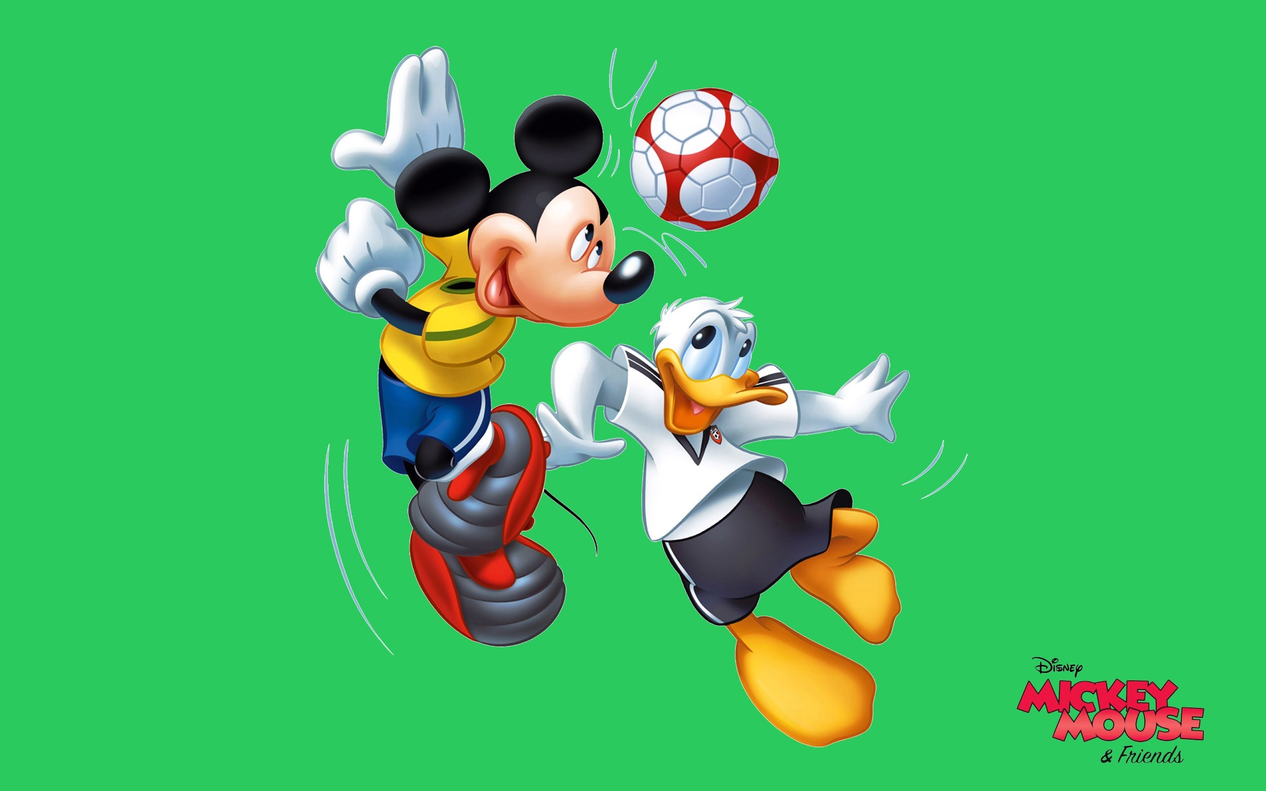 2560x1600 Mickey Mouse and Donald Duck sports recreation football game Hd Desktop  Wallpaper