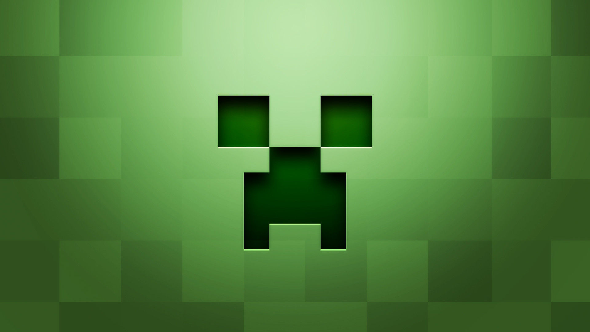 1920x1080 Preview wallpaper minecraft, background, graphics, green 