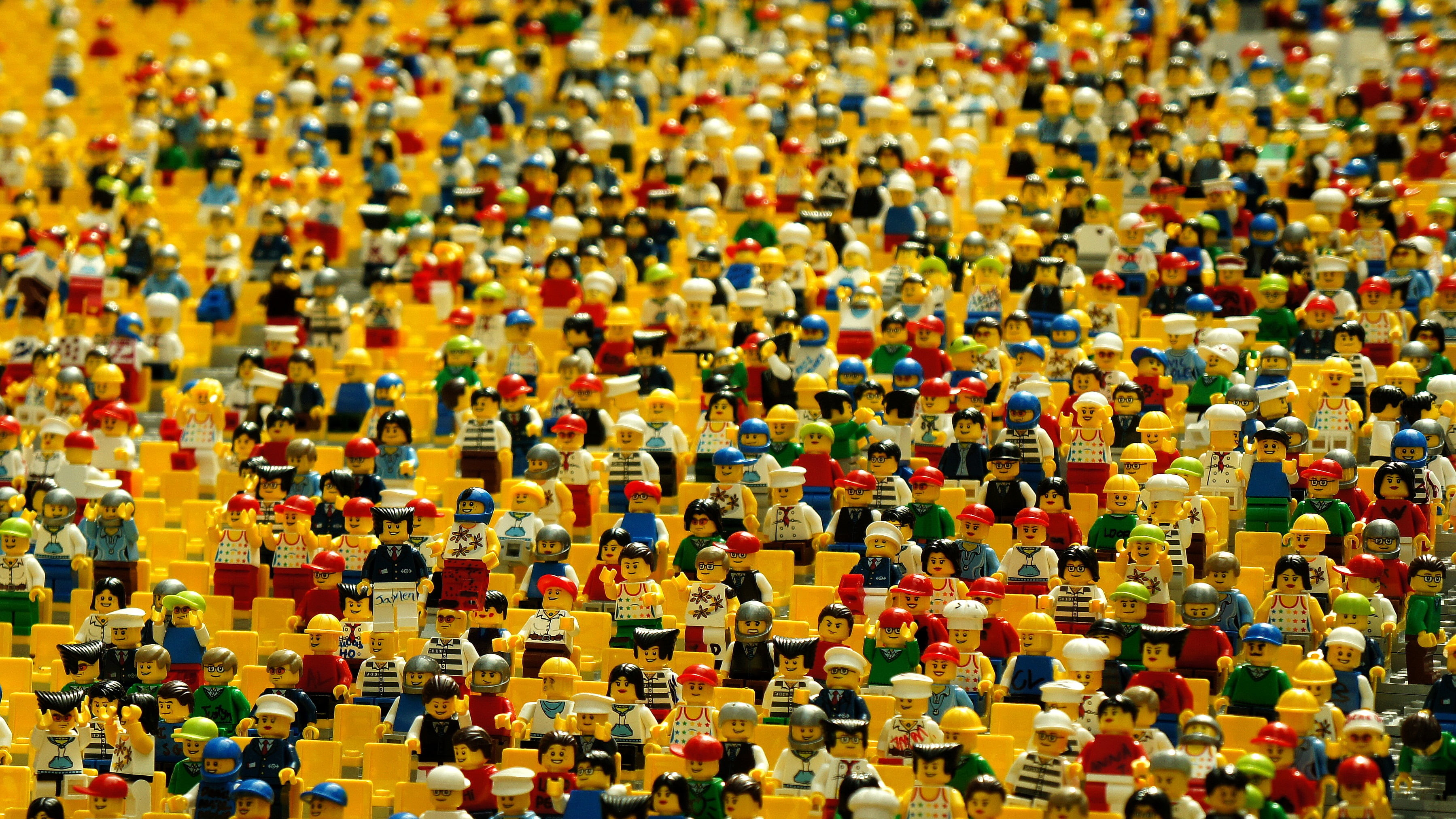 3598x2024 Lego mini figure lot HD wallpaper