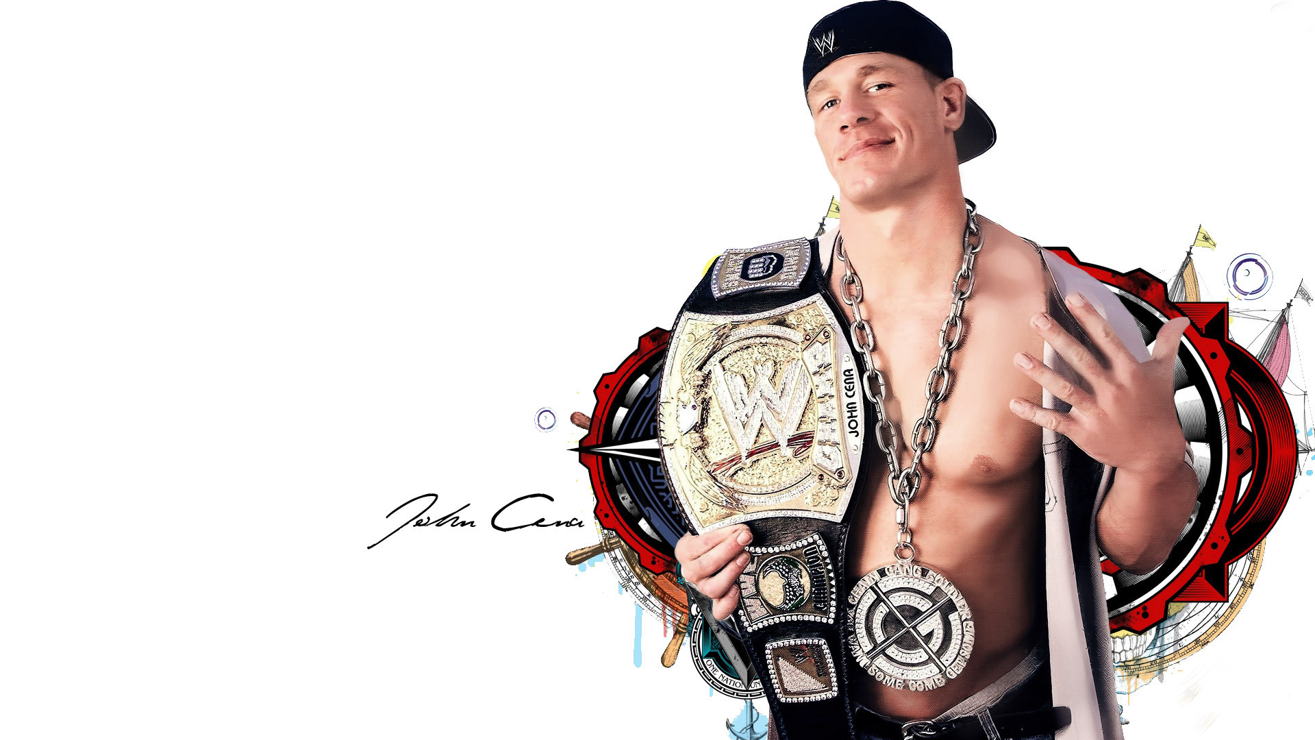 1920x1080 Champion WWE John Cena Photos Wallpaper