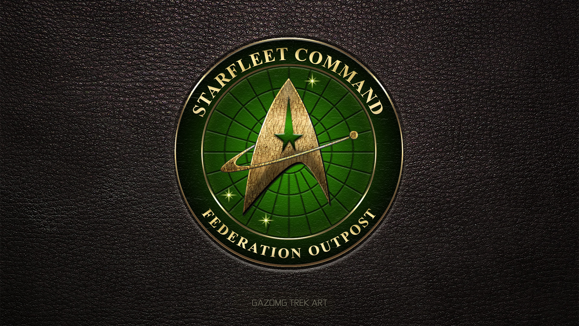 1920x1080 ... Starfleet Federation Outpost Logo 2370s (updated) by gazomg