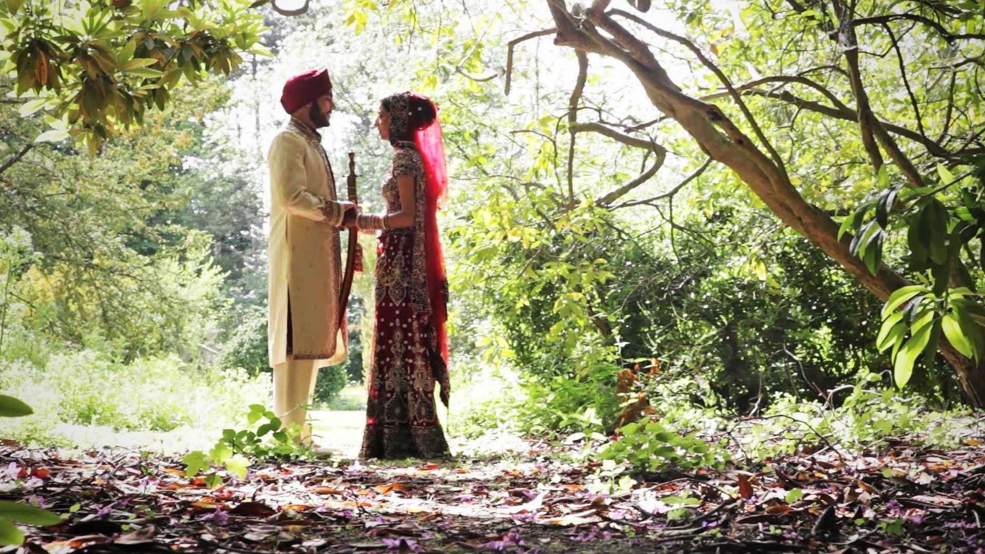 1920x1080 Punjabi Wedding Couple HD Desktop Pics.
