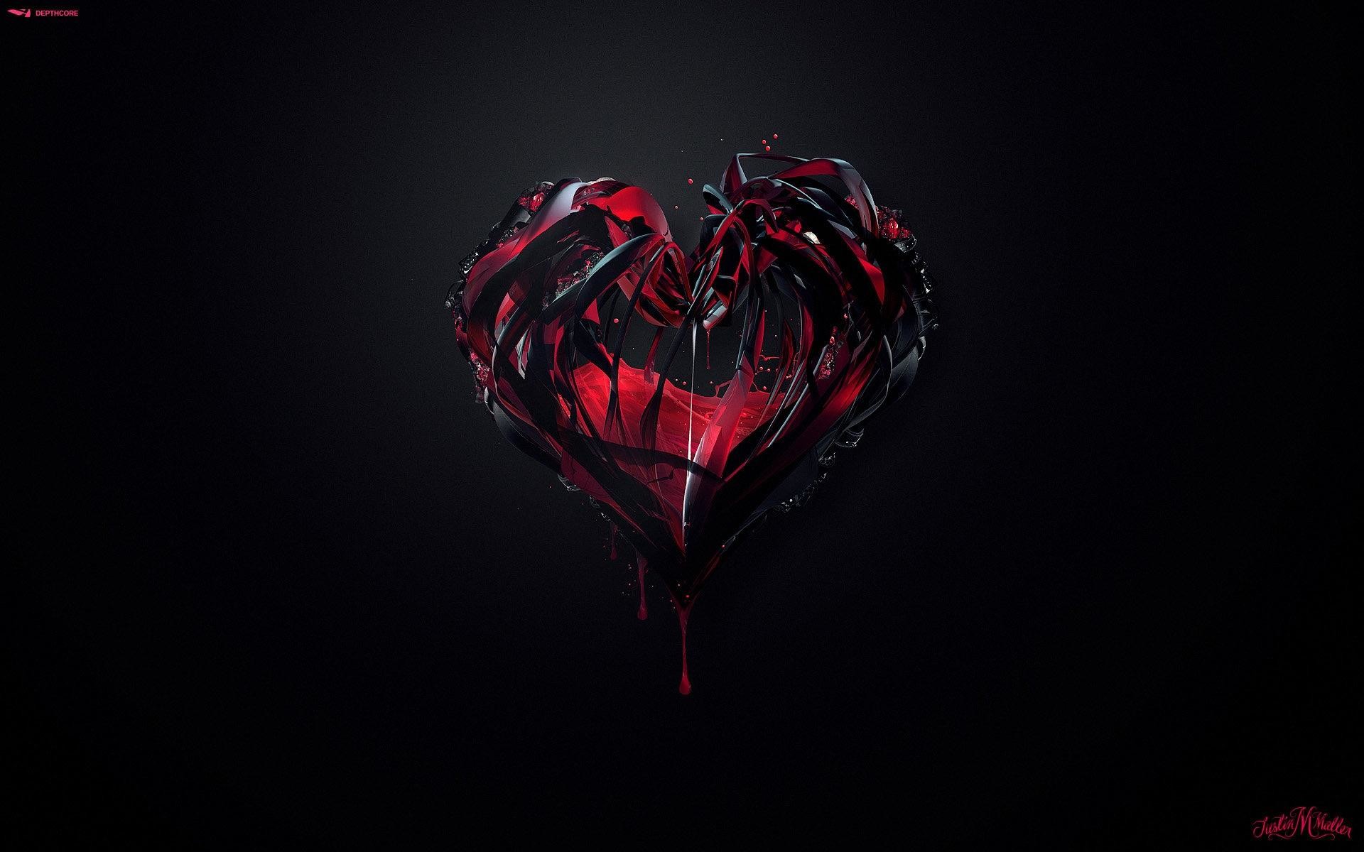 1920x1200 Download Gothic Heart Love Romance Valentines Wallpaper At 3d Wallpapers