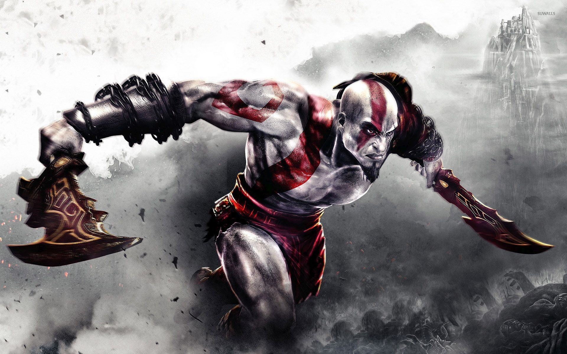 1920x1200 Kratos with a sword - God of War wallpaper