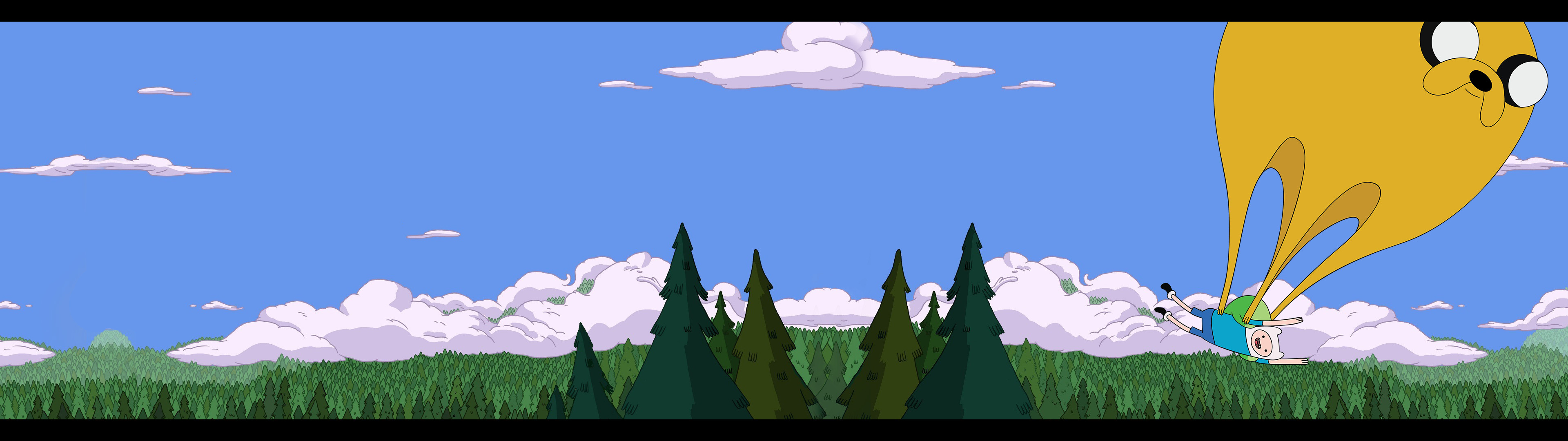 3840x1080 Adventure time dual-monitors wallpaper by PixelatedSailor on .