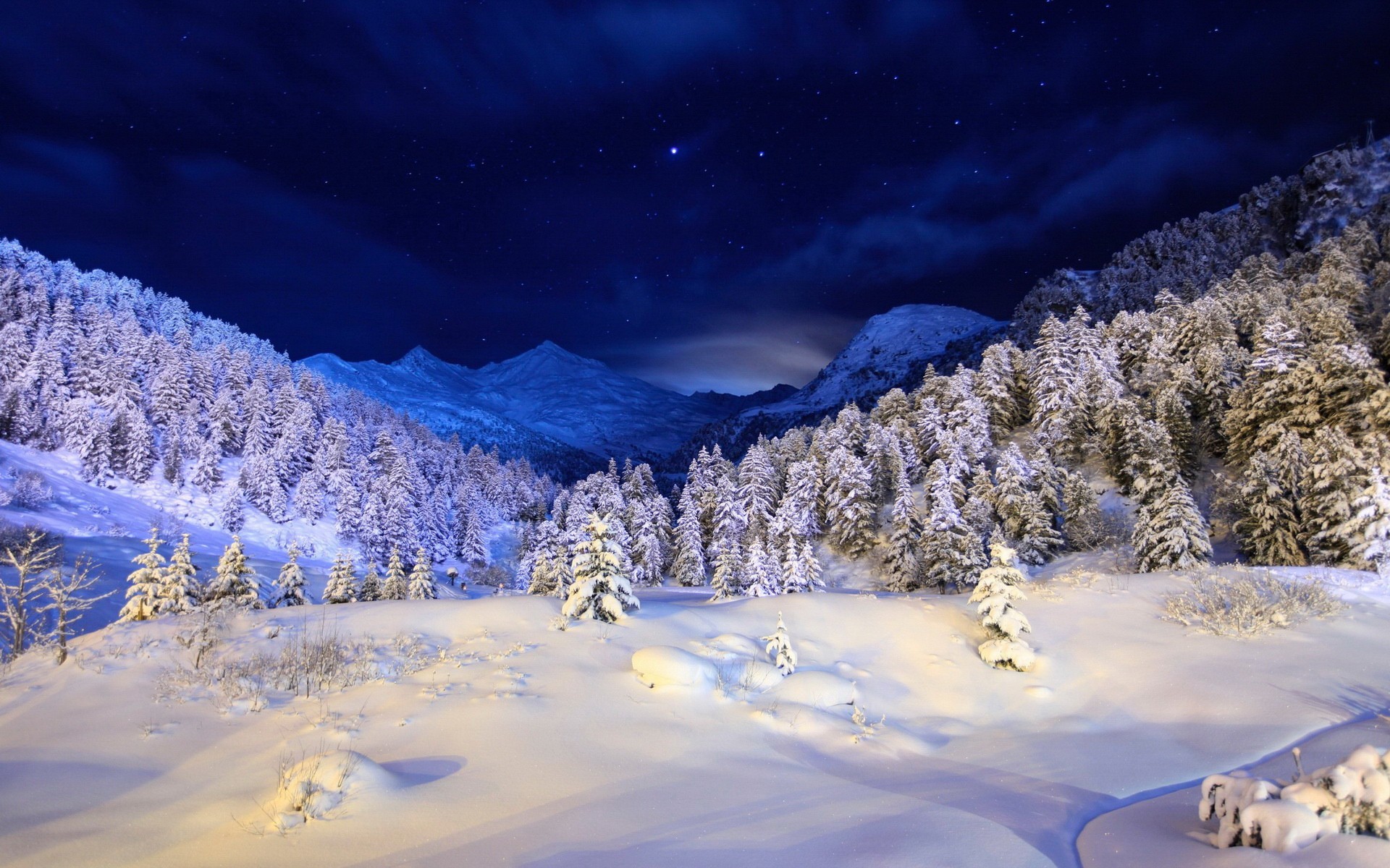 1920x1200 Beautiful snow scenes desktop wallpaper 1600x1200