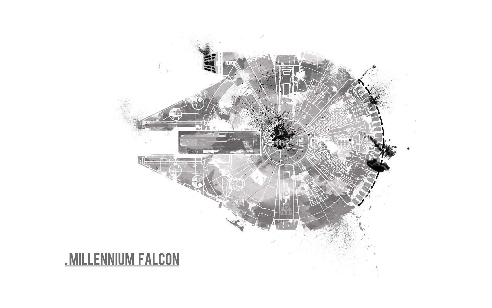 1920x1200 Millennium Falcon, Fan Art, Star Wars, Spaceship Wallpapers HD / Desktop  and Mobile Backgrounds