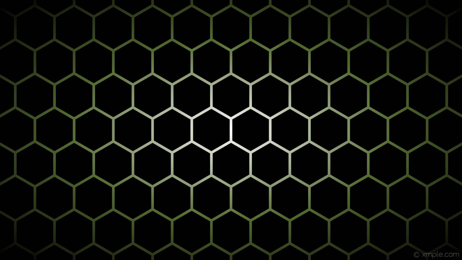1920x1080 wallpaper black white glow gradient hexagon green dark olive green #000000  #ffffff #556b2f