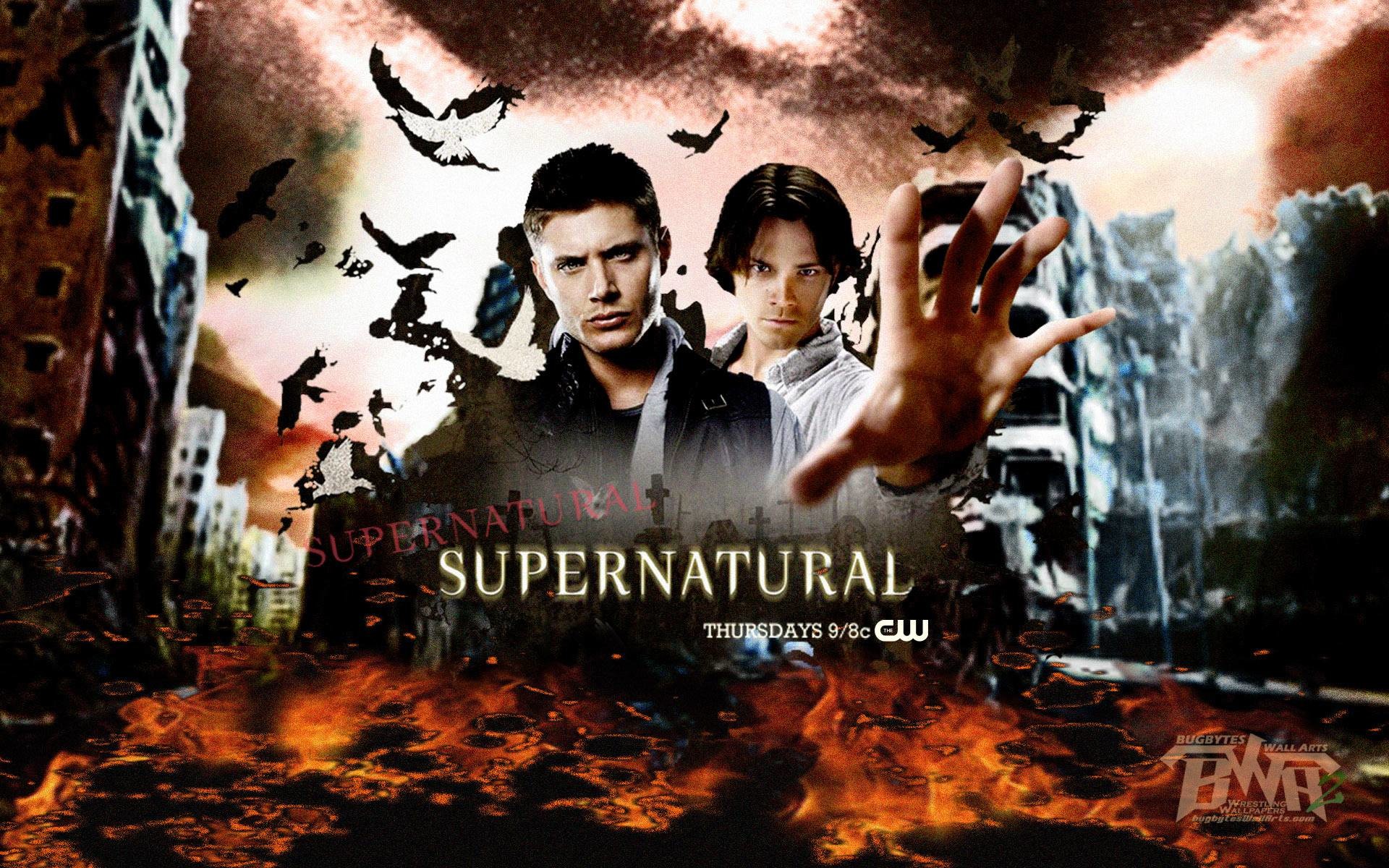 1920x1200 Supernatural Wallpaper Poster Tv Show - Horror TV Series