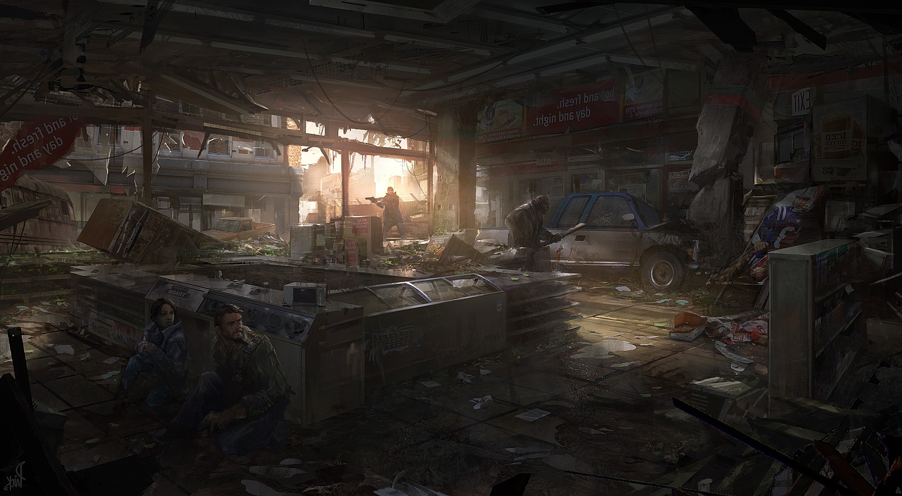 3000x1650 The Last Of Us, Concept Art, Video Games Wallpapers HD / Desktop and Mobile  Backgrounds