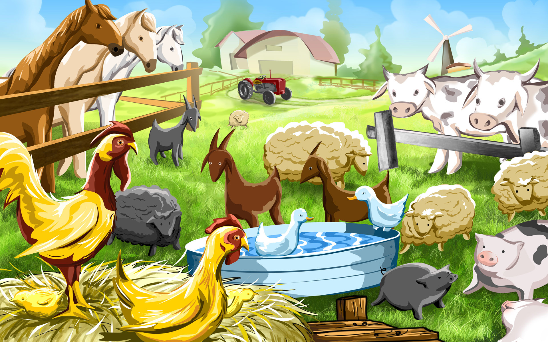 1920x1200 Farm Animals Pictures Wallpapers Images Photos Of