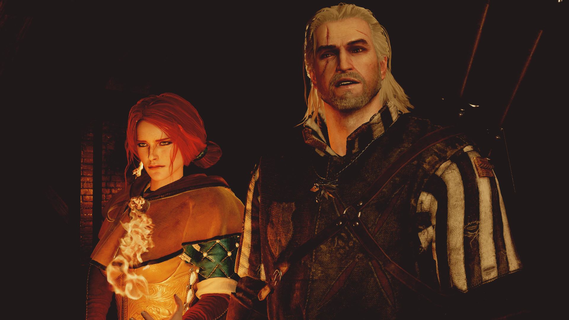 1920x1080 video Games, The Witcher 3: Wild Hunt, Geralt Of Rivia, Triss Merigold