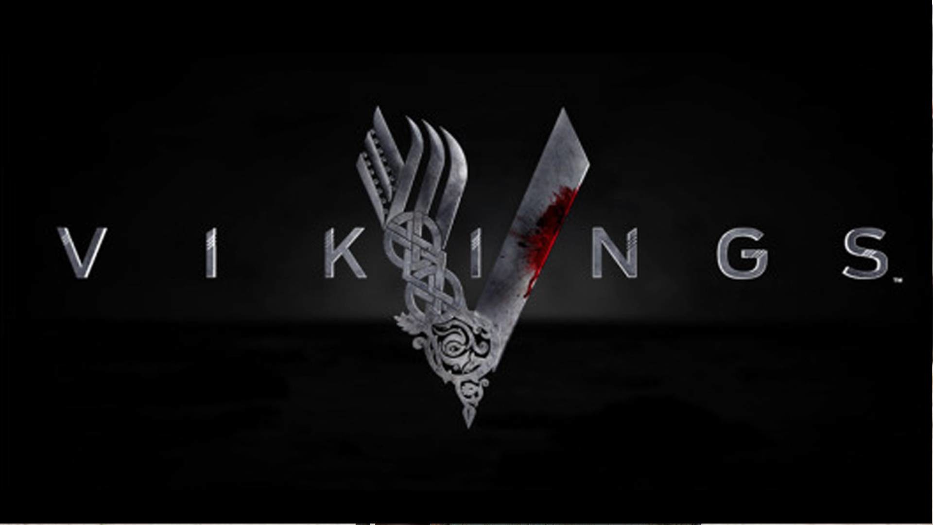1920x1080 Vikings Logo on Black - Vikings Wallpaper