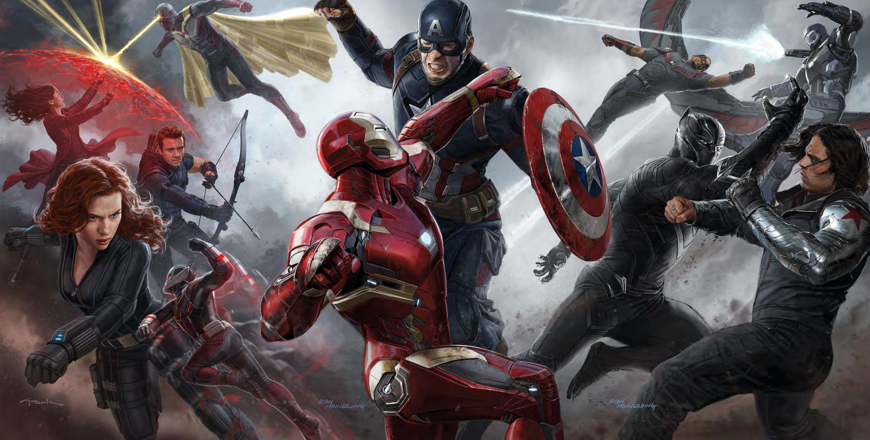 2950x1493 Movie - Captain America: Civil War Iron Man Captain America Ant-Man Black  Widow