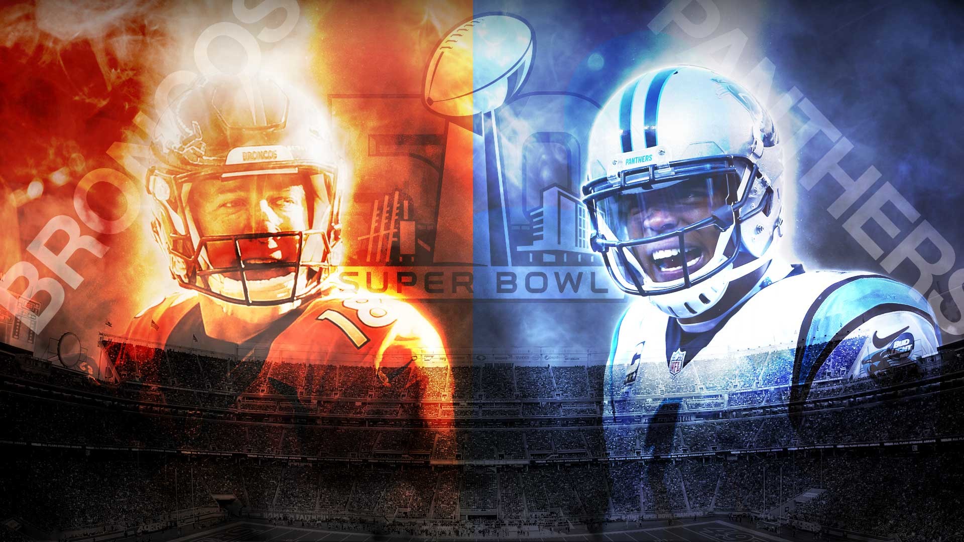 1920x1080 Super Bowl 50 Denver Broncos vs Carolina Panthers date time TV 