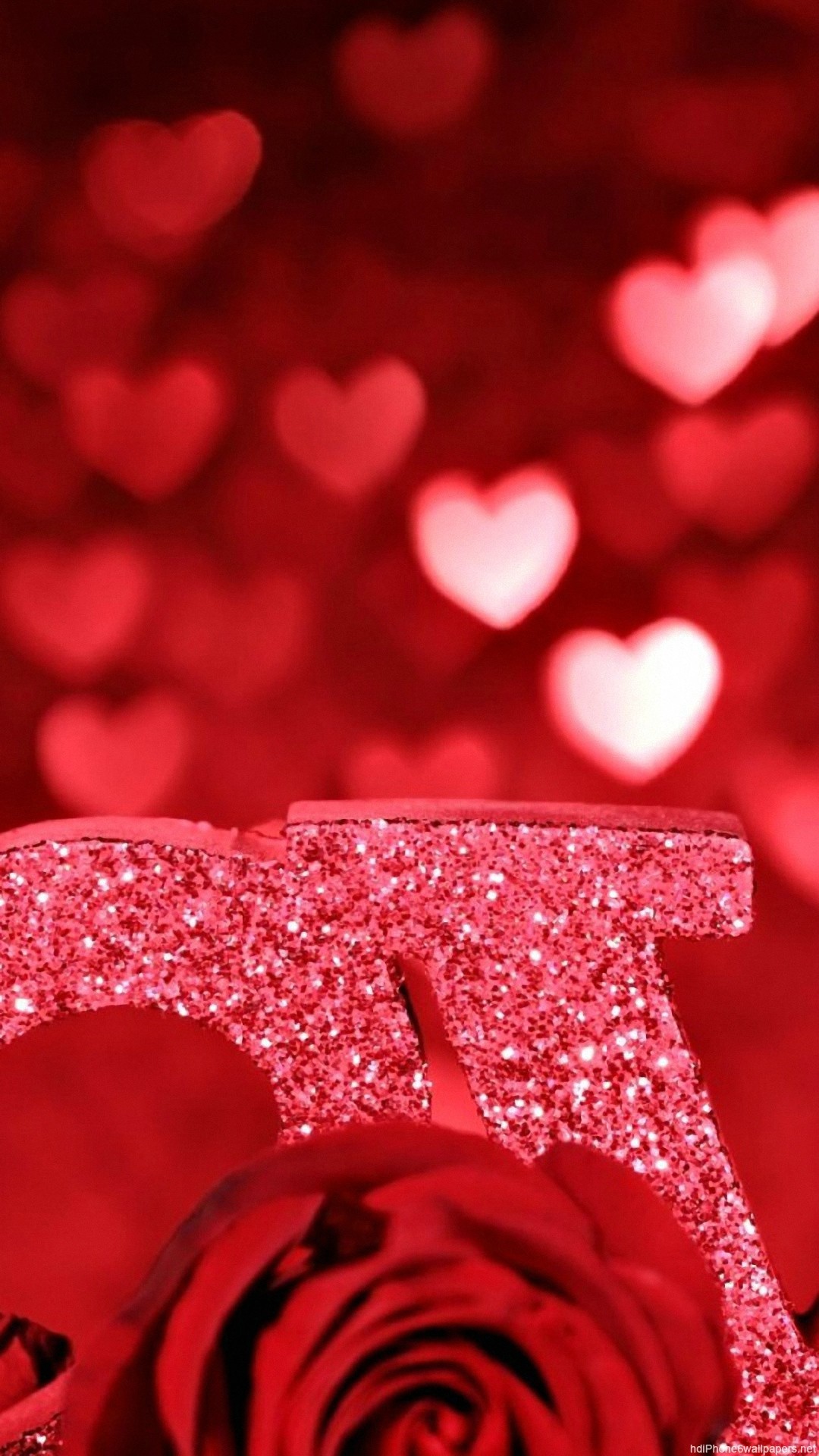 1080x1920 HD rose valentine love heart iphone 6 wallpaper