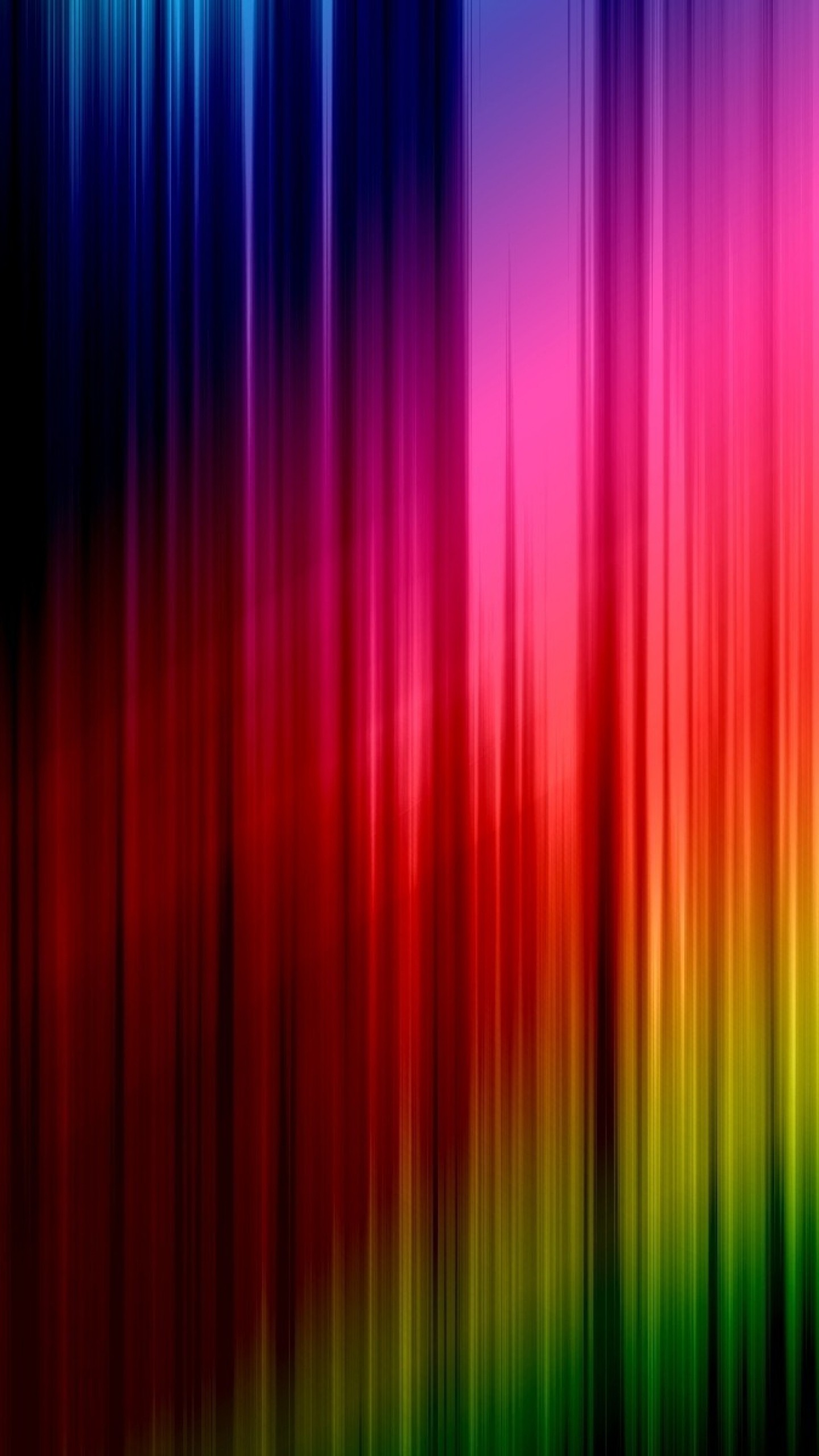 1440x2560  Wallpaper lines, vertical, stripes, rainbow