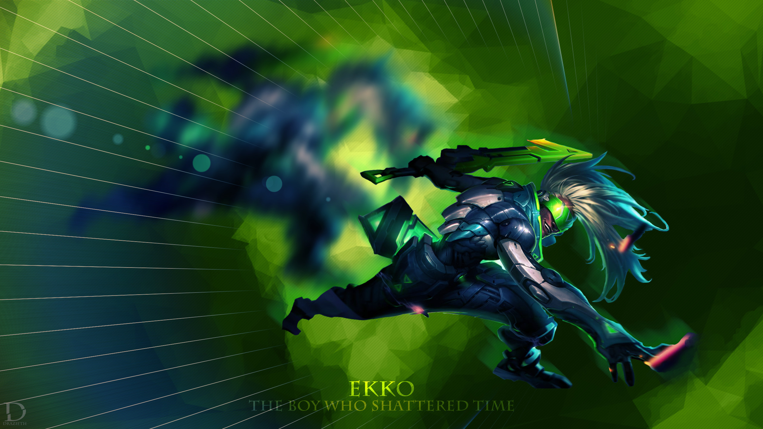 2560x1440 ... Project Ekko - League of Legends Wallpaper by Drazieth