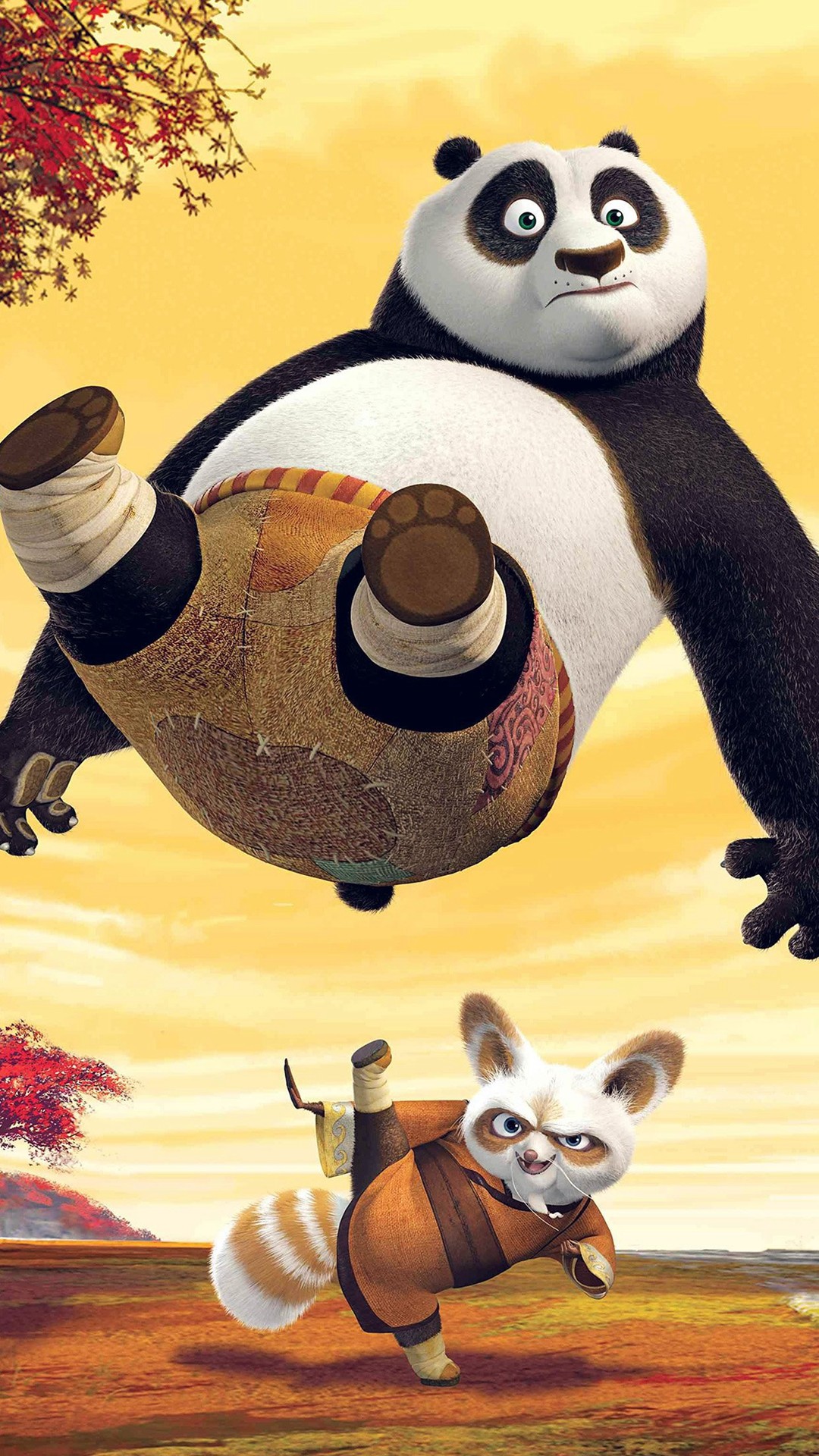1080x1920 Kungfu Panda Dreamworks Art Kick Cute Anime #iPhone #6 #plus #wallpaper