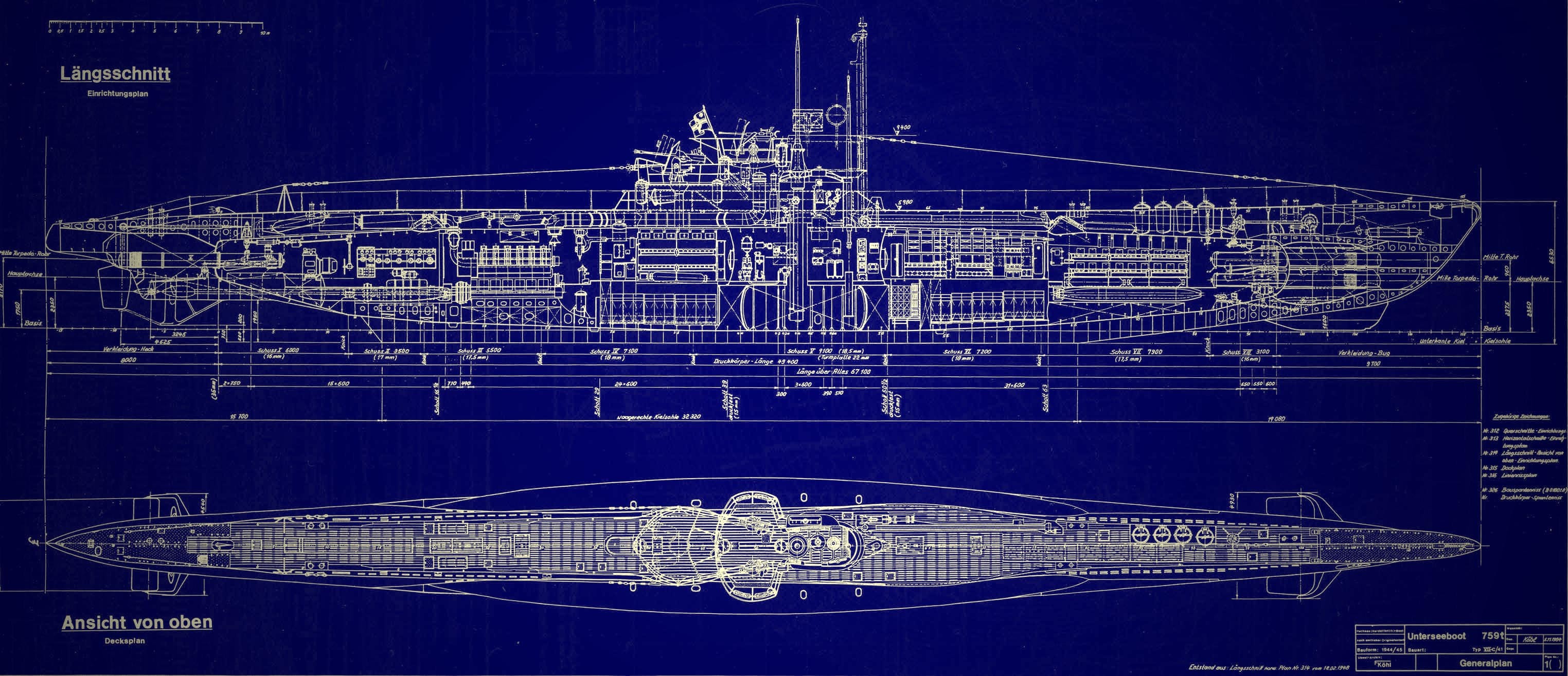 3048x1315 submarine blueprints navy schematic HD Wallpaper - Army & Military .