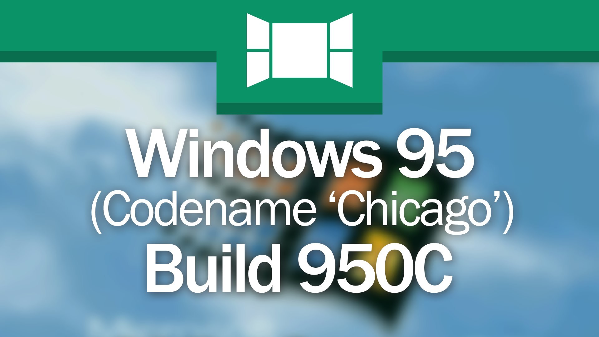 1920x1080 Windows 95 Build 950C: "95 As You'd Find It Today"