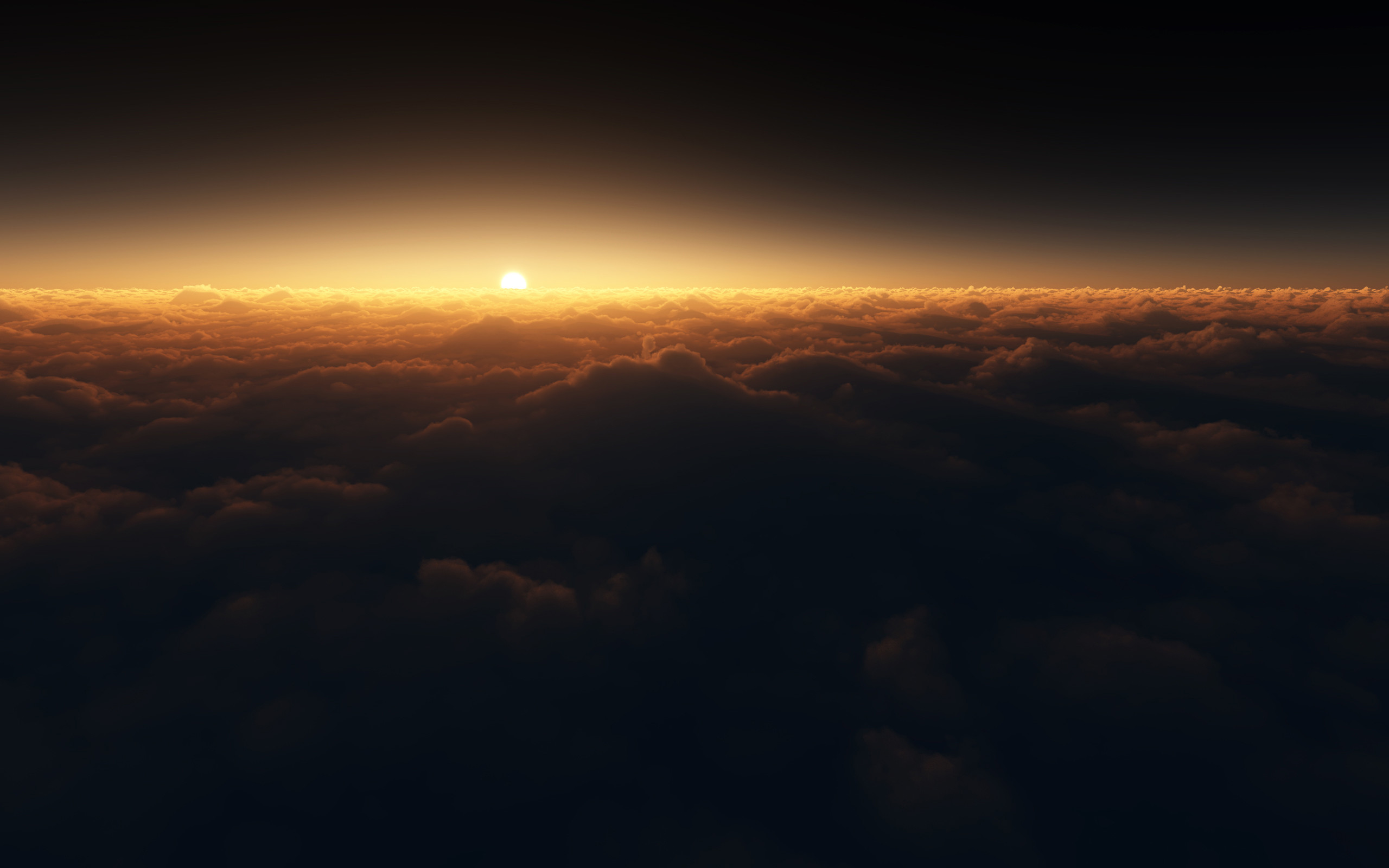 2560x1600 Nature / Clouds Wallpaper. Clouds, Sunset, Dark ...