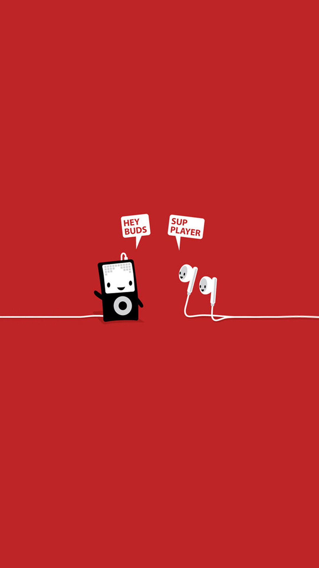 1080x1920 Funny Music Headphones Player Buds iPhone 6+ HD Wallpaper ...
