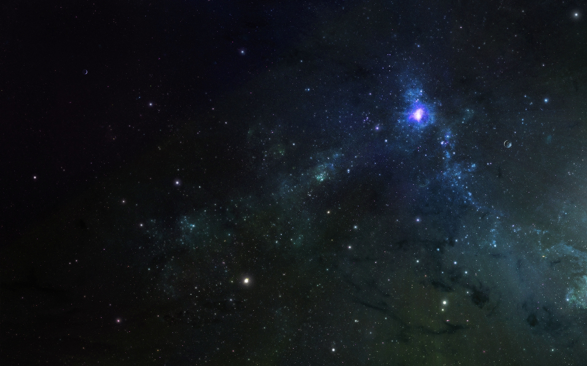 1920x1200 Stars In Space Background