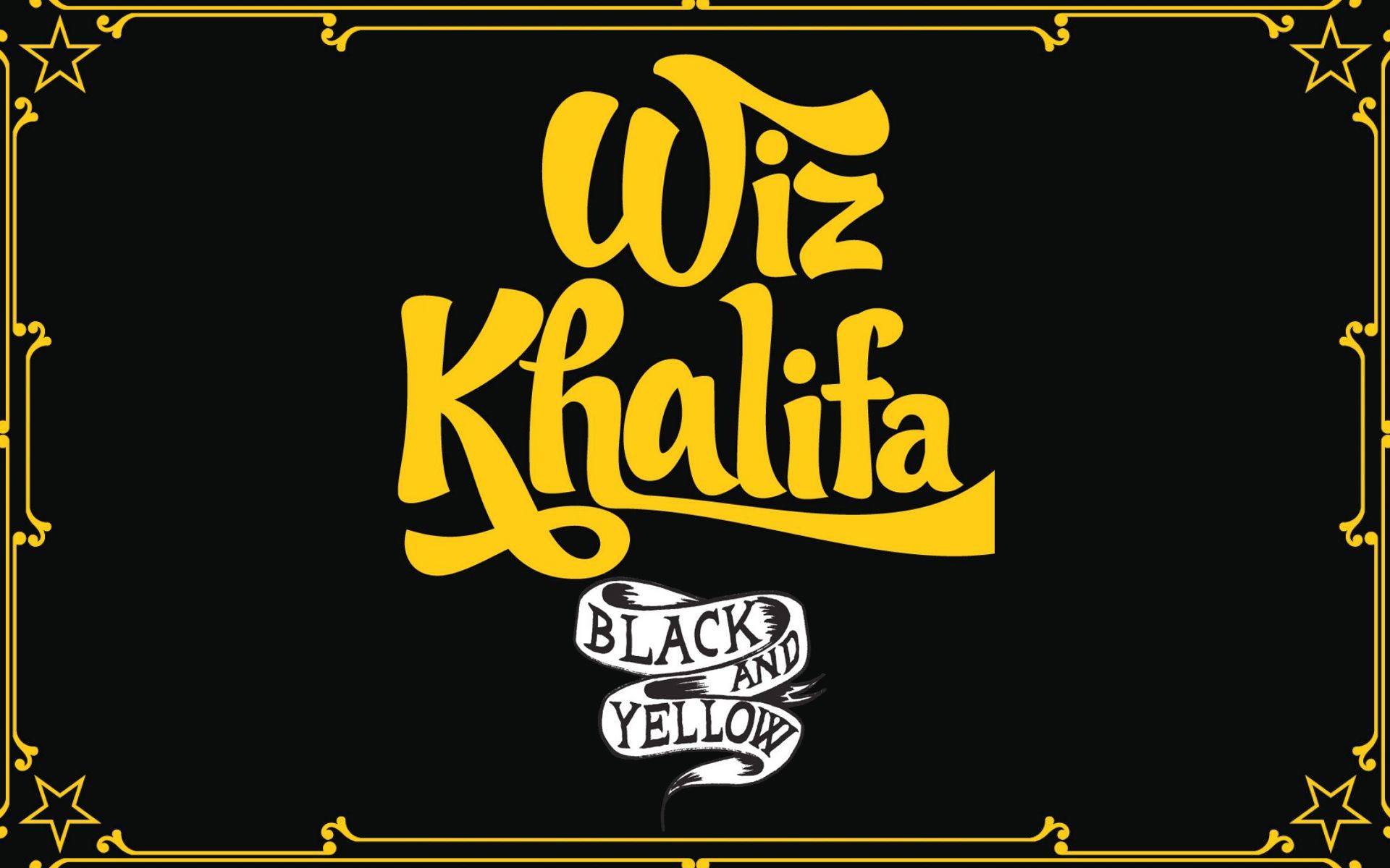 1920x1200 Black And Yellow Wiz Khalifa Wallpapers