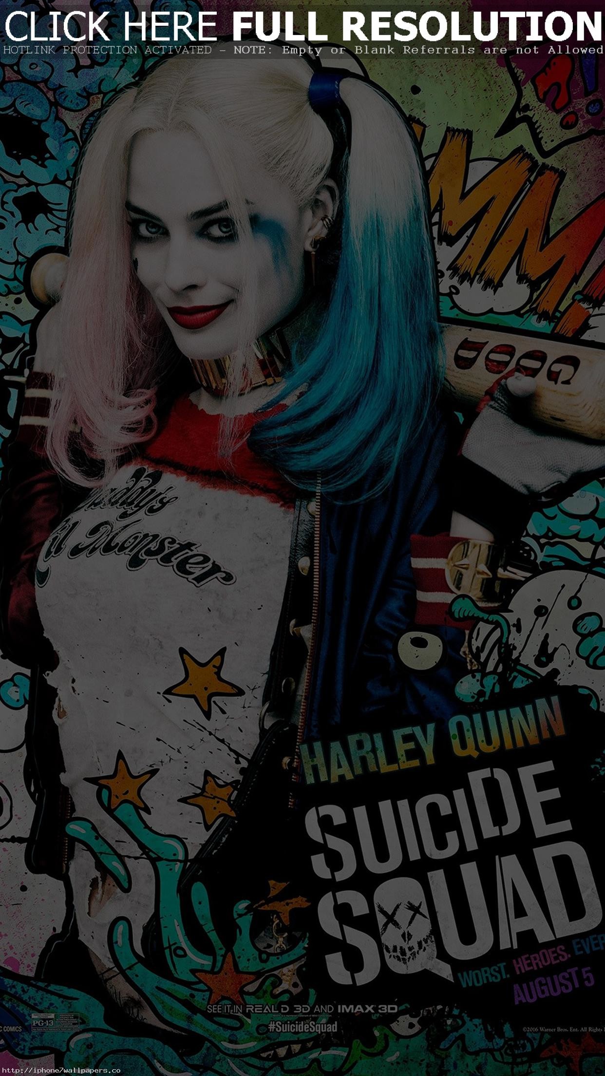 1242x2208 Suicide Squad Film Poster Art Illustration Joker Haley Quinn Android  wallpaper - Android HD wallpapers