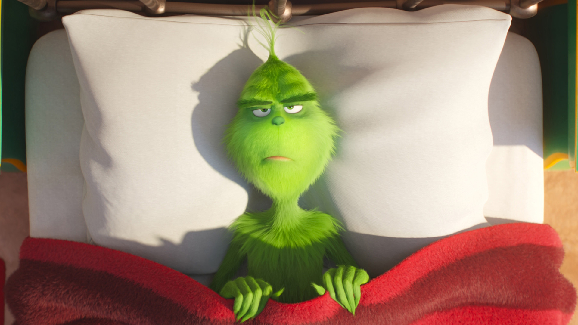 1920x1080 Is Dr Seuss's Christmas-hating Grinch scary or kid-friendly cuddly? Read the  Movies4Kids review.
