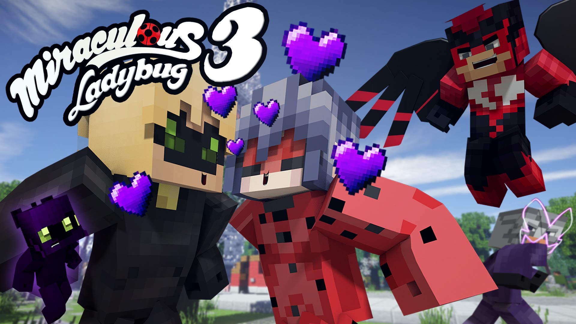 1920x1080 Miraculous Ladybug KISSED Chat Noir (Minecraft Roleplay) Teen Titans GO -  YouTube