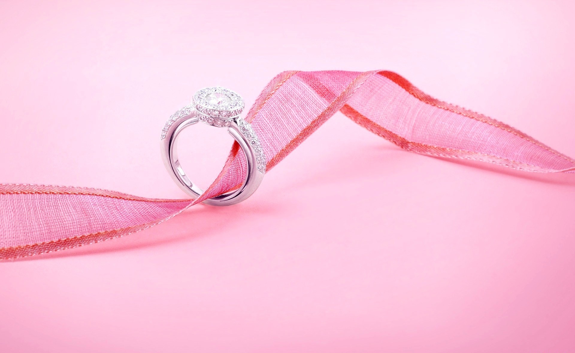1920x1180 wedding, engagement, ring, jewelry, decoration, ribbon, pink wallpaper .