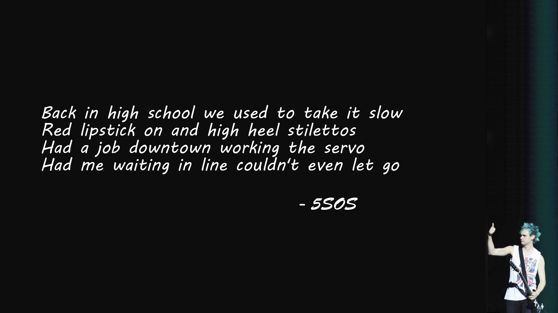 1920x1080 Quotes 5sos 5 Seconds Of Summer Wallpapers Hd Quote 